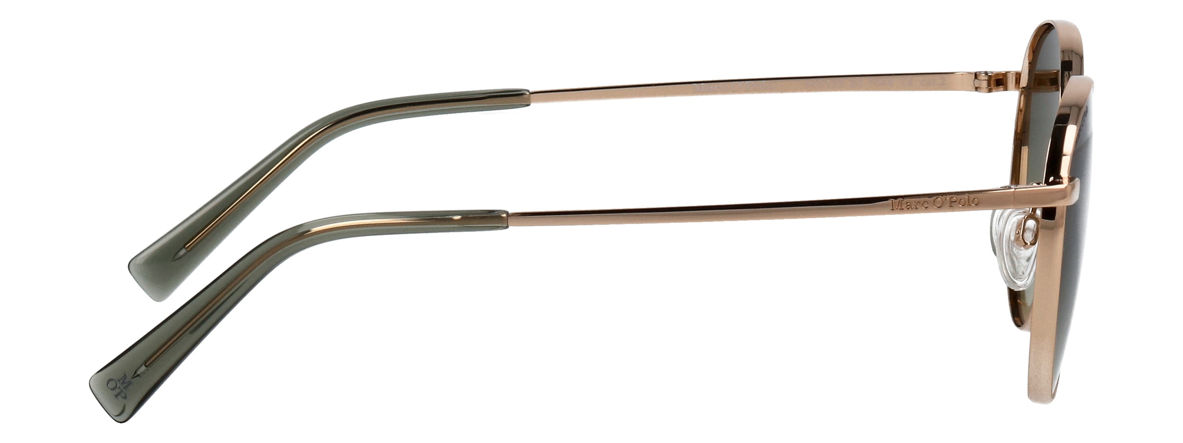 Sonnenbrille MARC O'POLO "Modell 505123", Damen, gold, glänzend, metallic, Sonnenbrillen Sonnenbrille, Form Panto, Logoschriftzug auf Bügel, Metallfassung 4