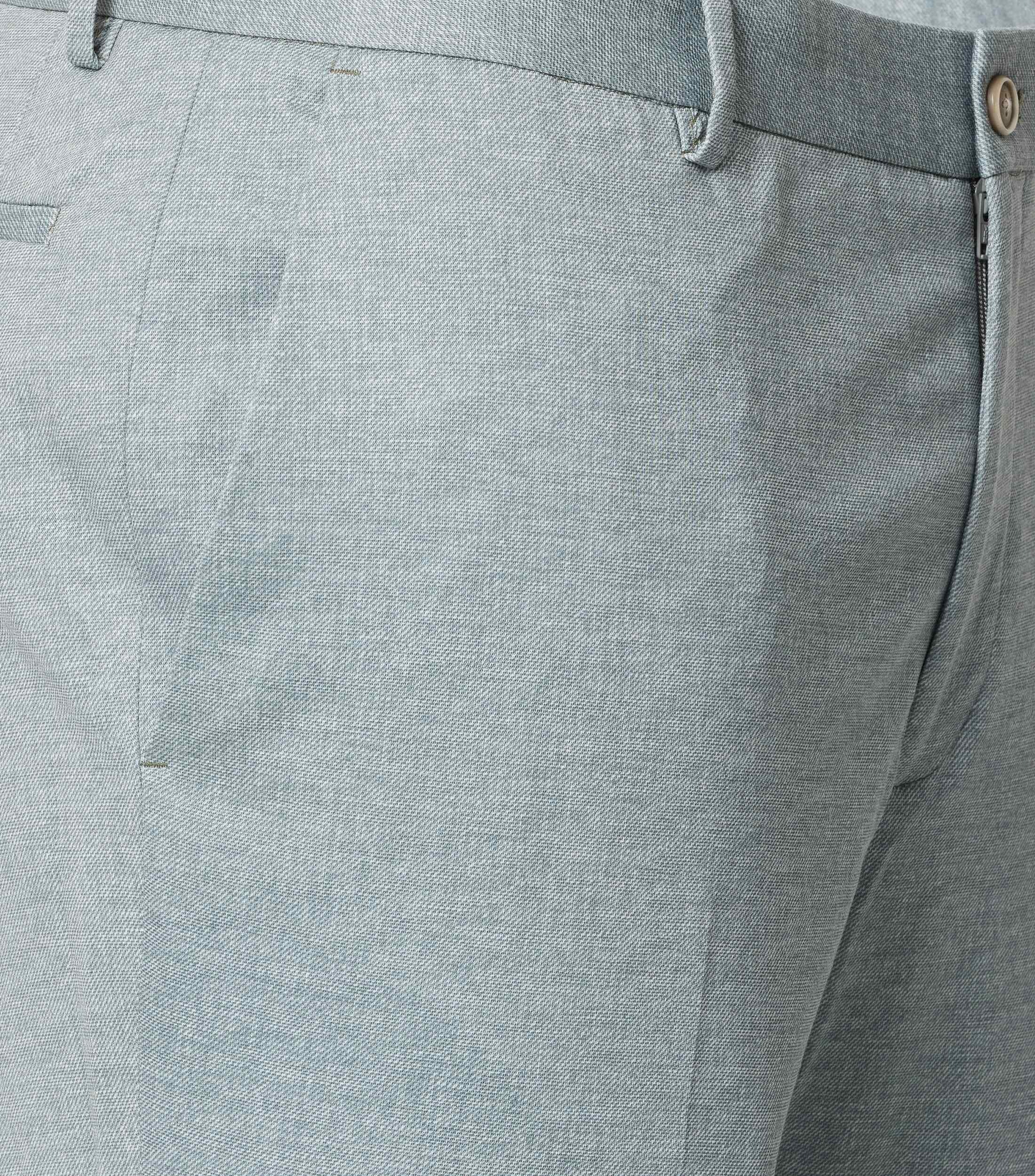 Anzughose VENTI "VENTI Anzughose uni", Herren, Gr. 54, Normalgrößen, hellgrün, 60% Polyester, 35% Viskose, 5% Elasthan, Hosen Anzughose 3