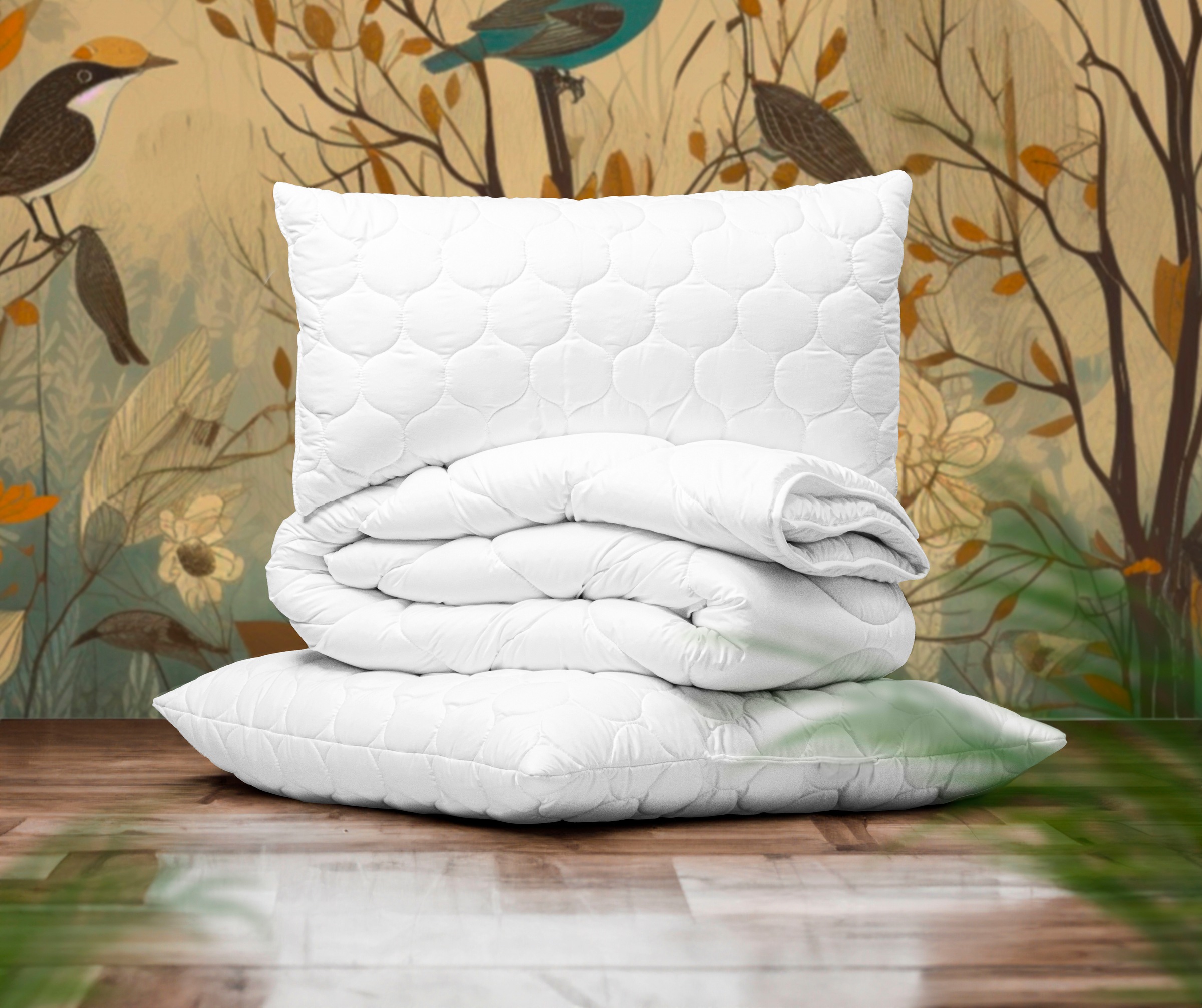 Thumbnail - John Cotton Microfaserbettdecke "Bio, Greta, 135x200, 155x220cm, Luxus" warm Füllung 100biologischabbaubareFuellungausPo...