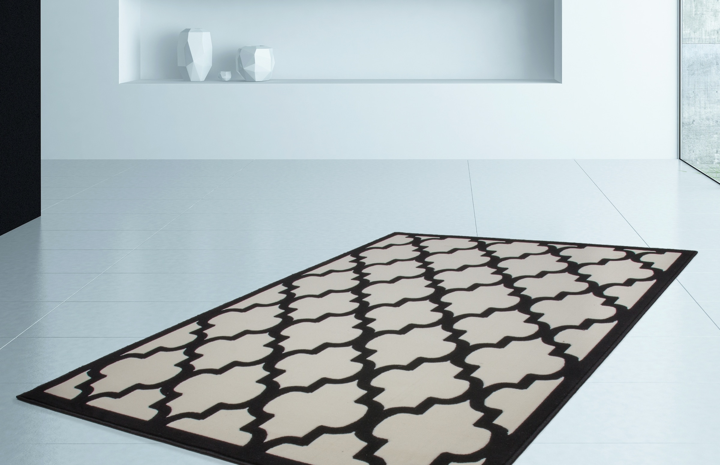 Kayoom Teppich »Manolya 3097«, rechteckig, 13 mm Höhe, 3D-Effekt (Drop-Stitch), Flachflor, pflegeleicht
