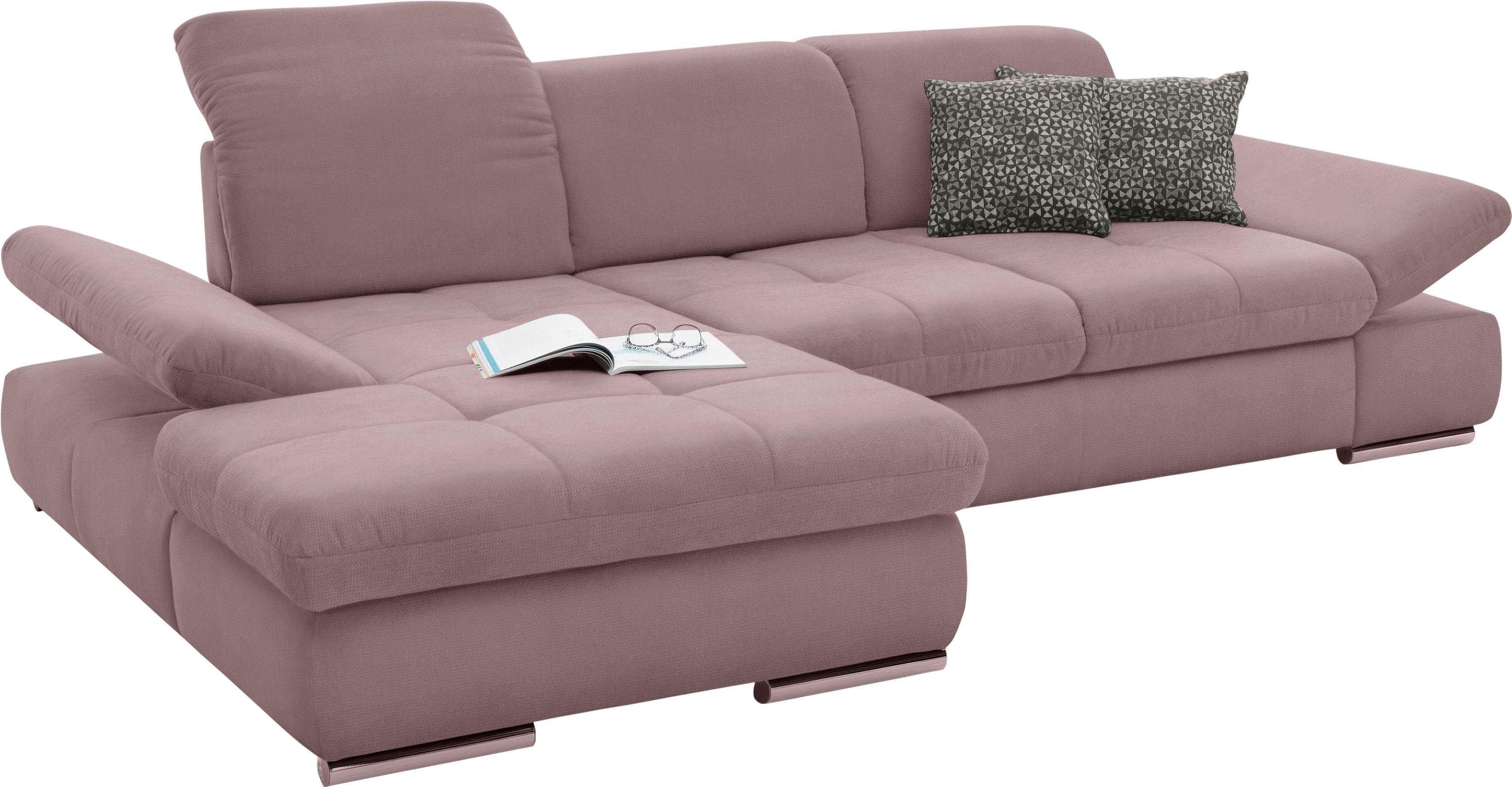 Thumbnail - set one by Musterring Ecksofa "SO4100 V", mit verstellbaren Kopfteilen, wahlweise mit Funktionen, Cord-Bezug