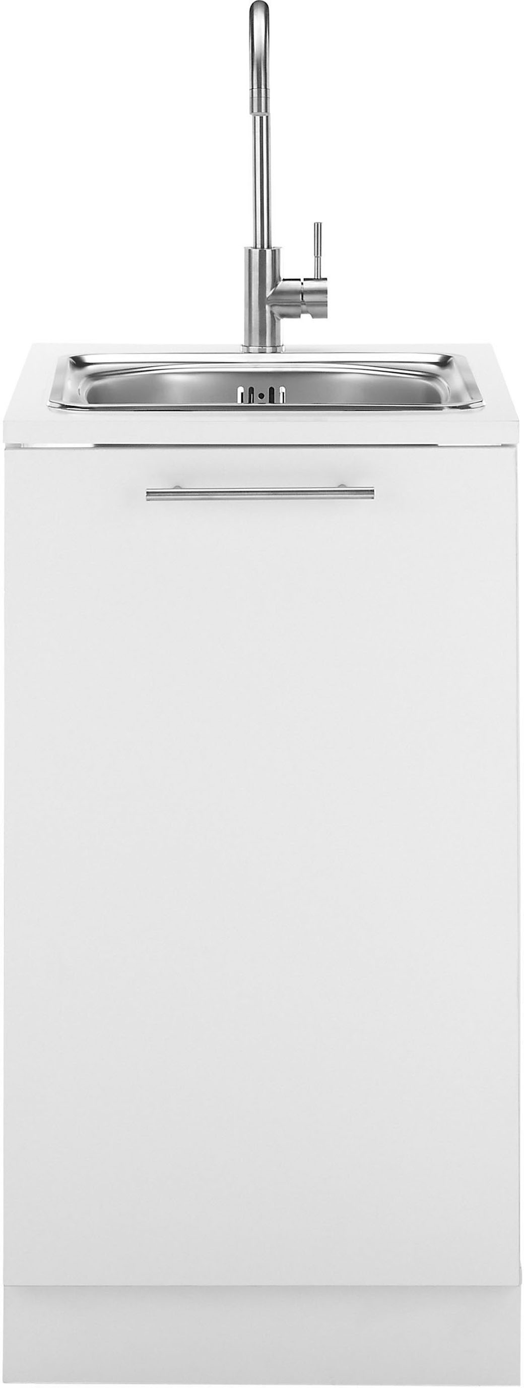 Laundreezy Spülenschrank »Laundreezy, Spülenschrank BxHxT 50x92x68 cm« 1 Stk. tlg. Breite 50cm, Tür L/R montierbar, Softclose, höhenverstellbare Füße