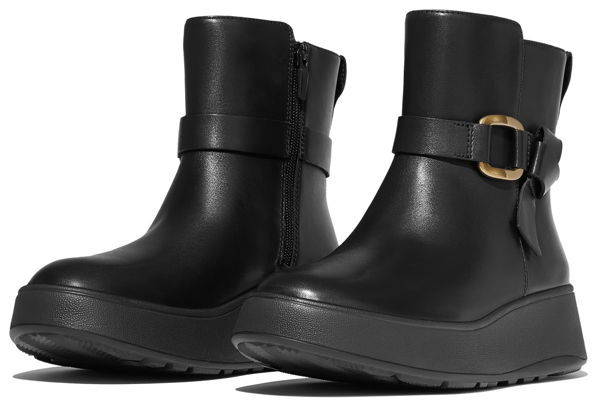 Fitflop Plateaustiefelette »F-MODE SQUARE-RING«, Boots, Chunky Boot mit Plateausohle