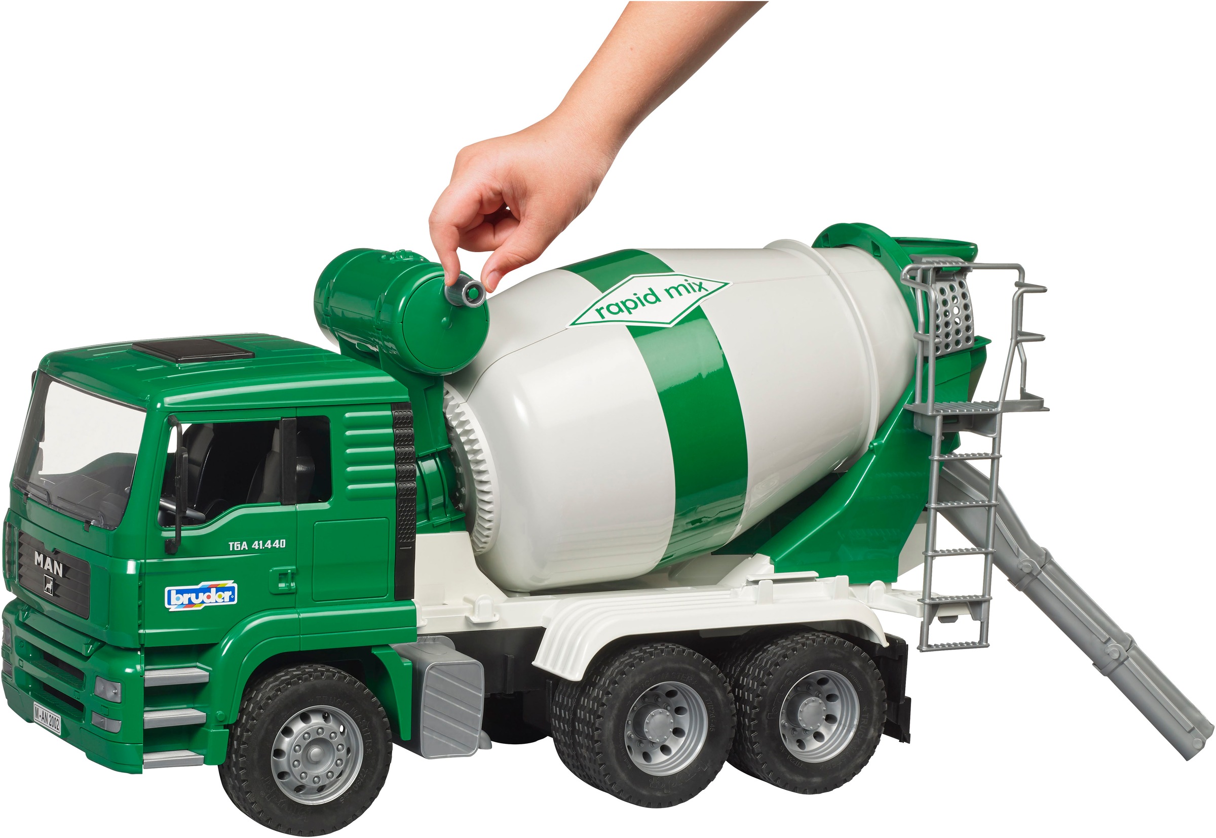 Bruder® Spielzeug-LKW »MAN TGA Betonmisch-LKW rapid mix (02739)« Made in Europe