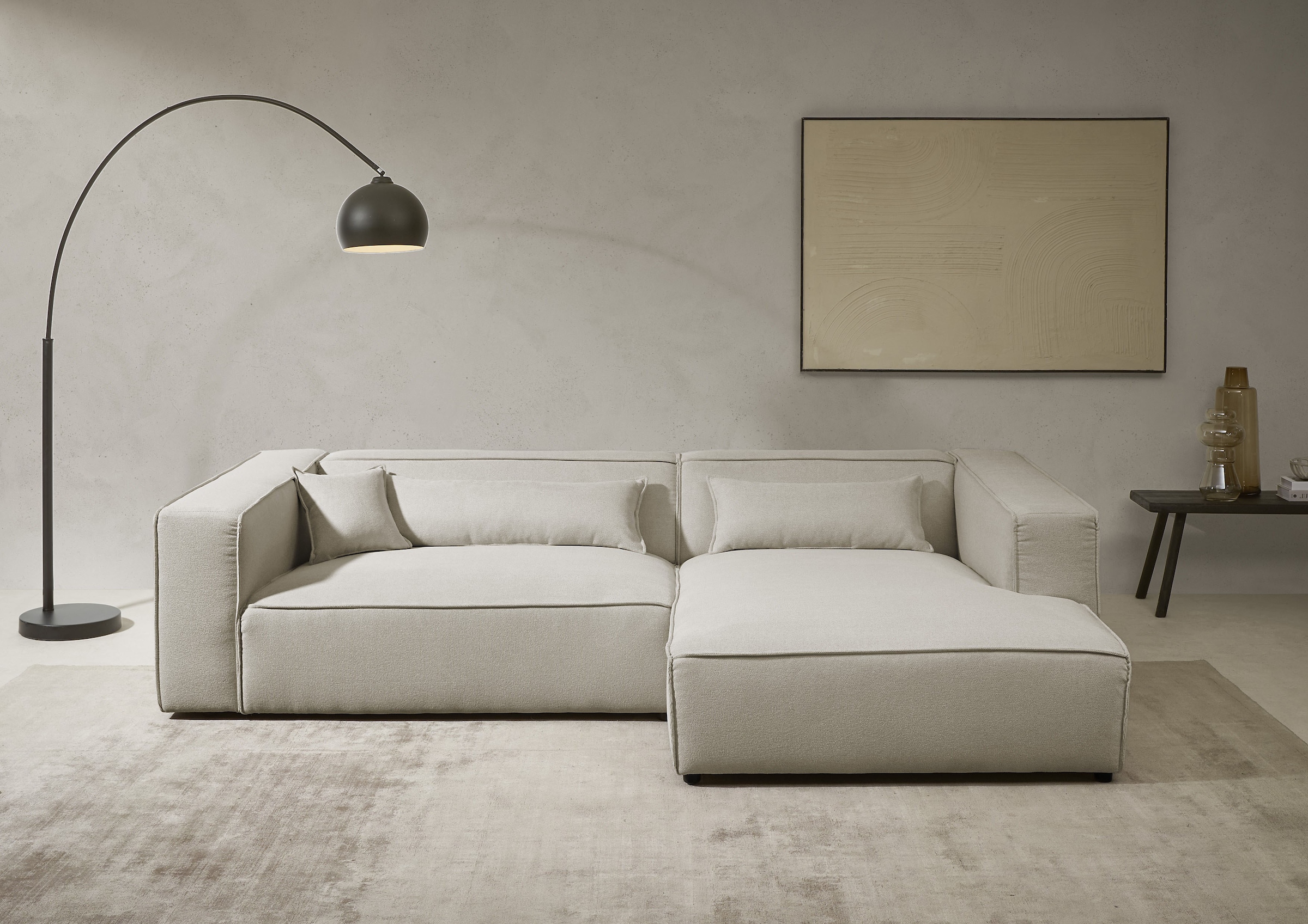 LeGer Home by Lena Gercke Ecksofa "PIARA XXL, Big-Sofa in Cord oder Leineno günstig online kaufen