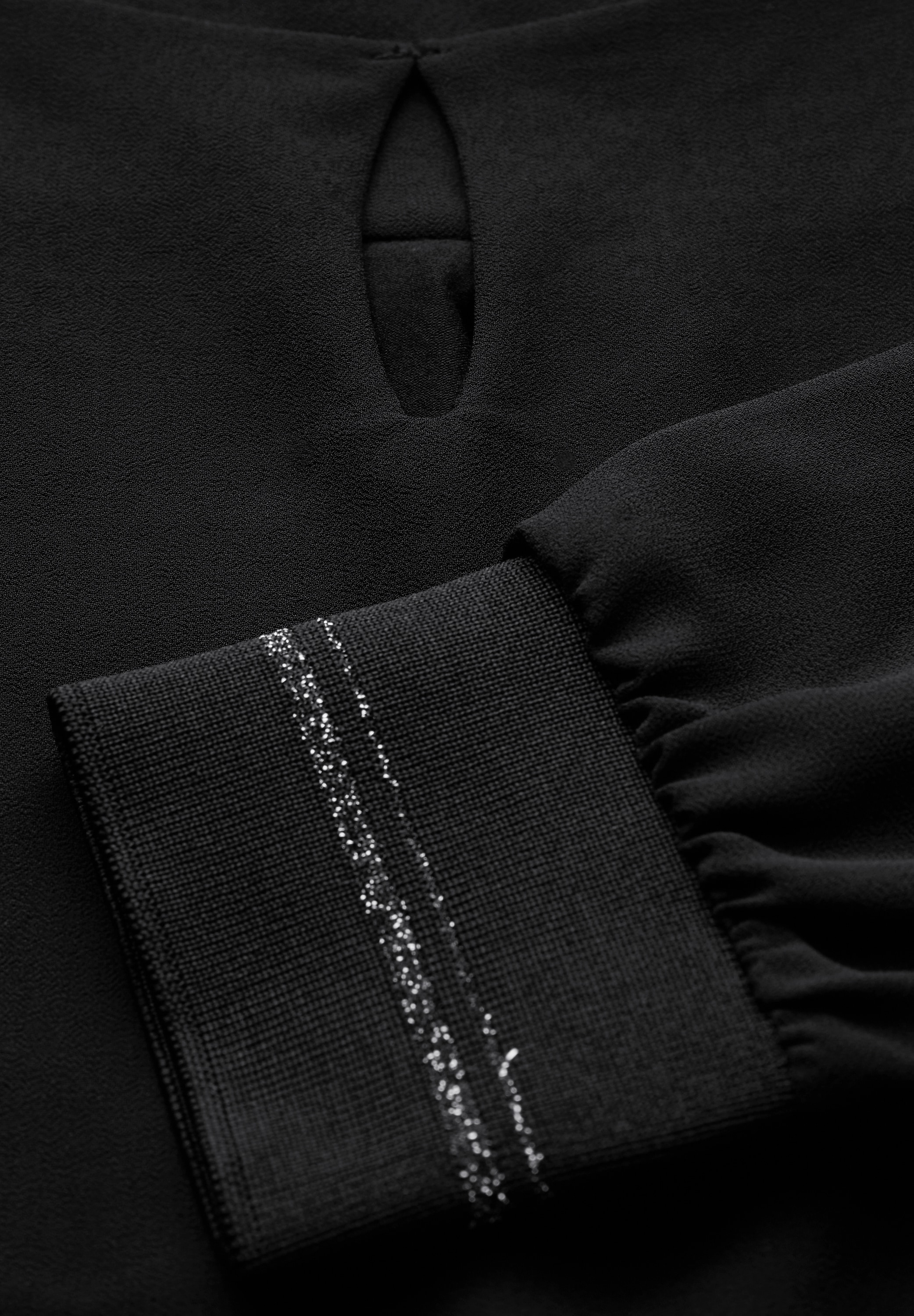 STREET ONE Langarmshirt, mit Elastiksaum