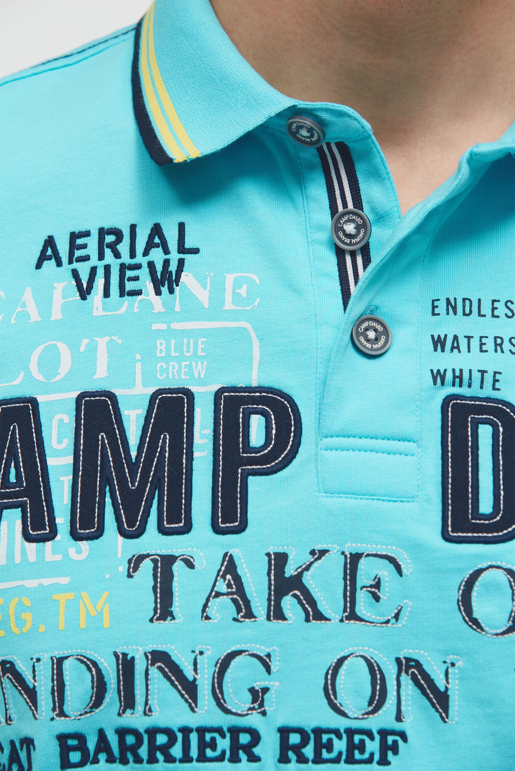 CAMP DAVID Poloshirt aus Baumwolle