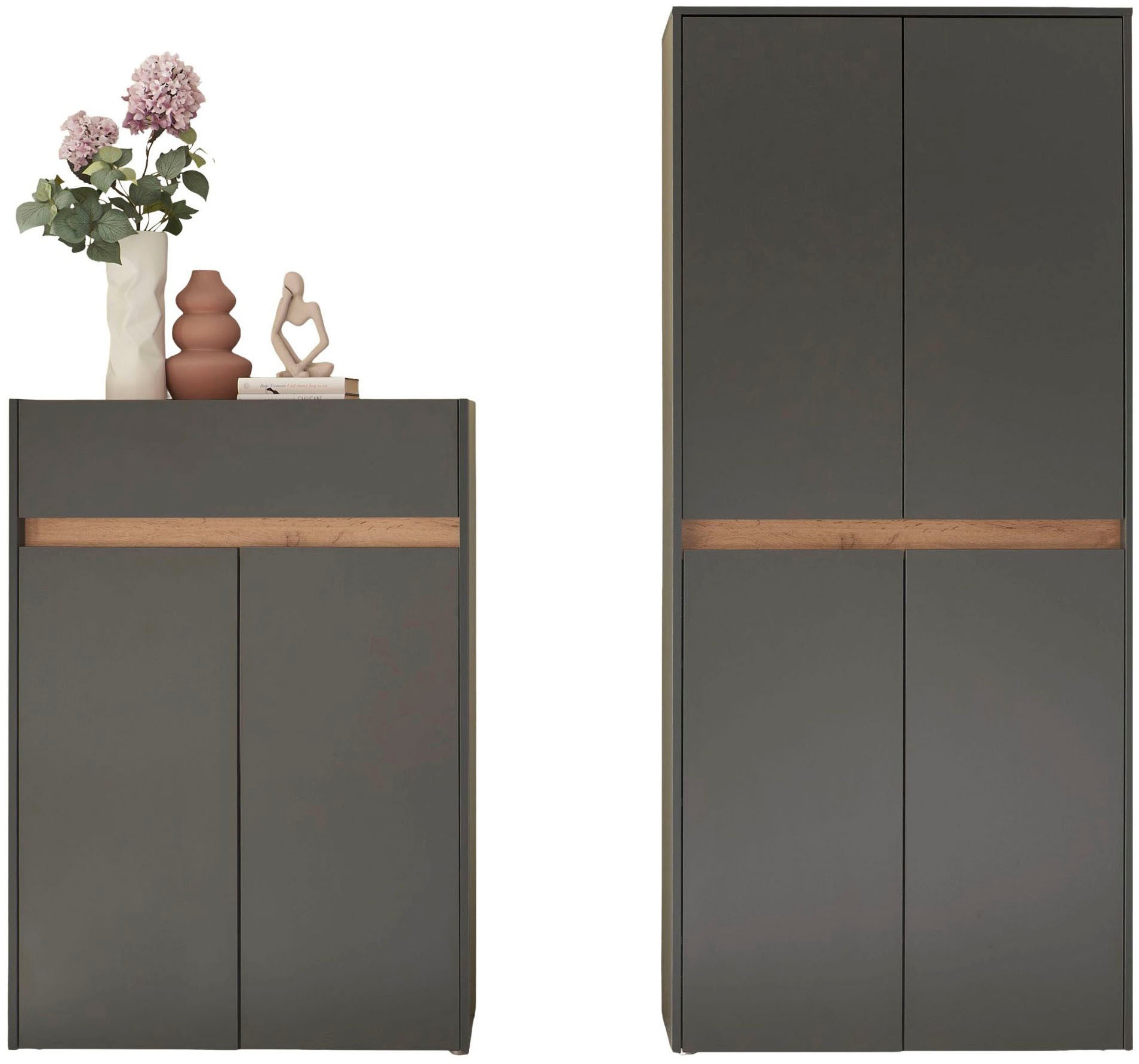 Thumbnail - Home affaire Garderoben-Set "City/Giron, moderne Garderobe, viel Stauraum, ca. 48 Schuhe" Set, 2 Stk. tlg.