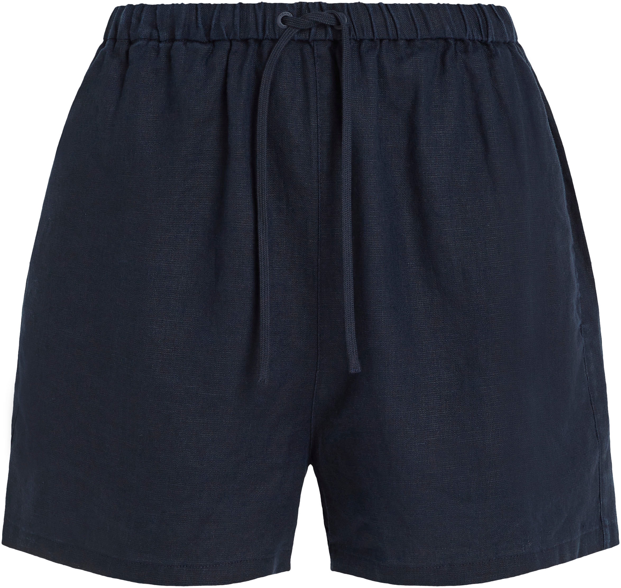 Tommy Hilfiger Shorts »PULL ON CASUAL LINEN SHORT«, mit Logostickerei