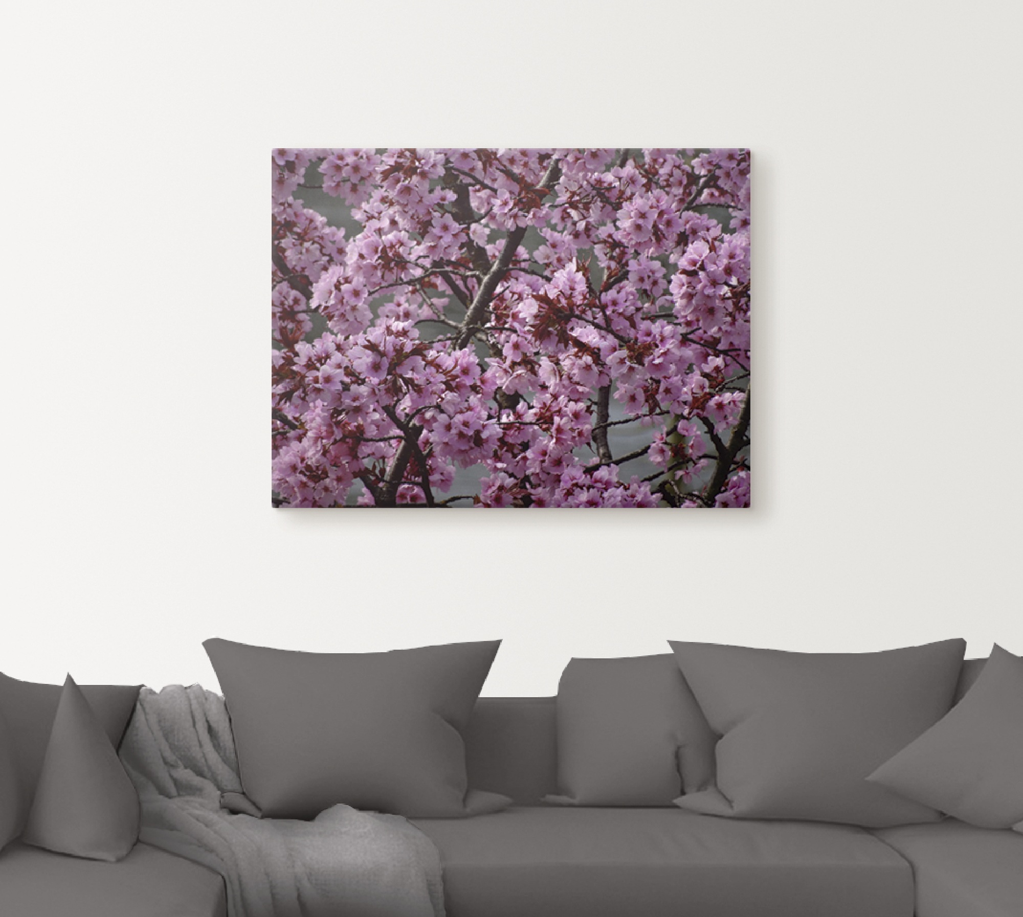 Artland Wandbild "Japanische Zierkirschen Blüte", Bäume, (1 St.), als Leinw günstig online kaufen