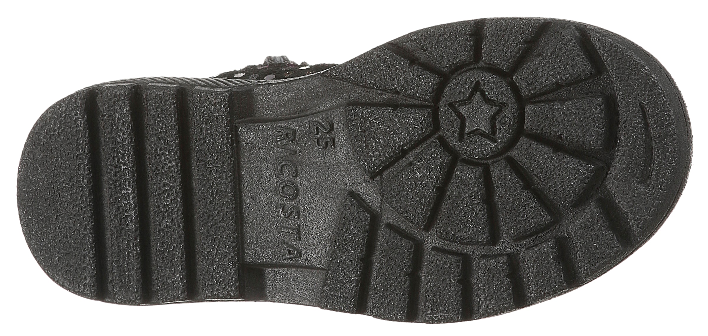 Ricosta Schnürboots »Anni WMS: normal«, Glitzerschuh mit TEX-Ausstattung, Größenschablone zum Download