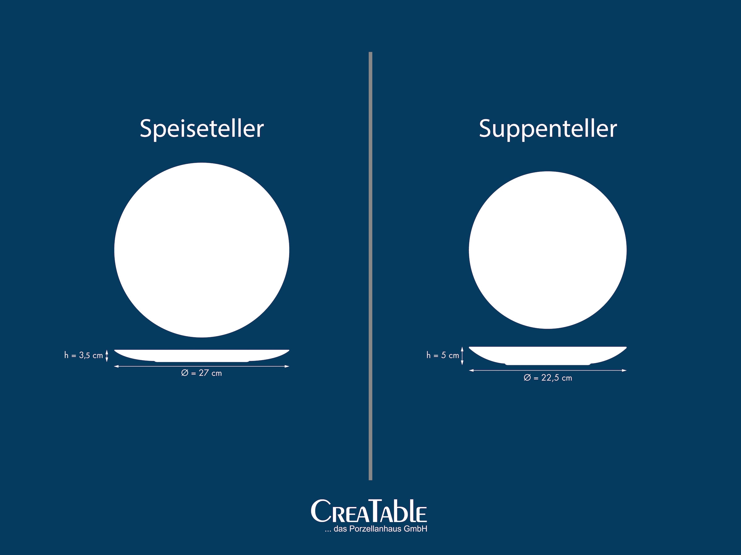 CreaTable Tafelservice »Nature Collection, Service, Teller-Set, 8-tlg.« Handgemalte Sprenkel und Ränder, Reaktivglasur