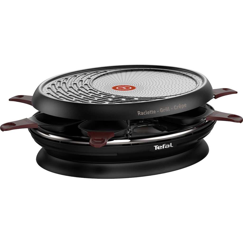 Tefal Raclette »RE3200 Store'In Raclette 3in1«, 8 St. Raclettepfännchen, 1050 W