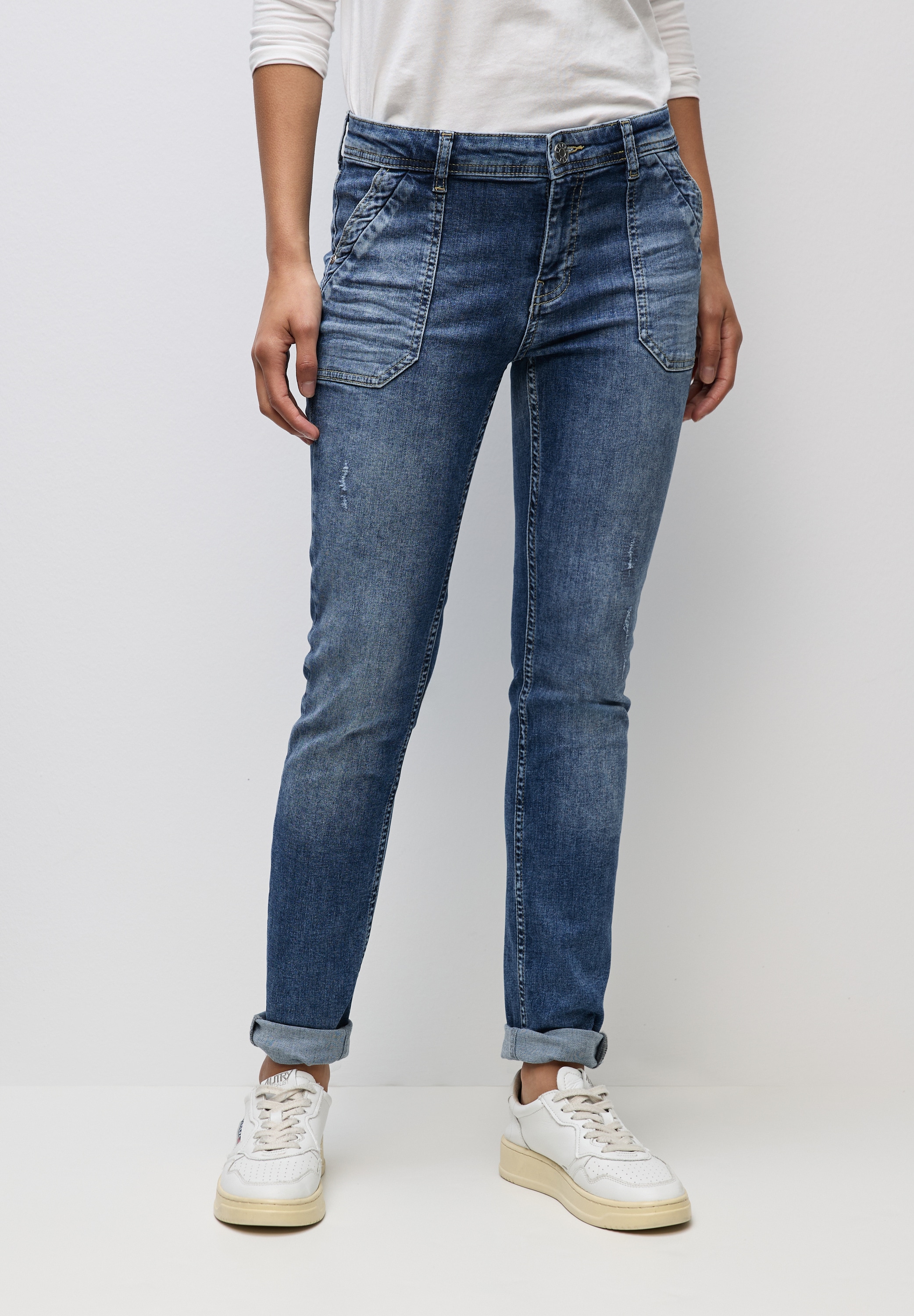 STREET ONE Comfort-fit-Jeans, im elastischen Materialmix