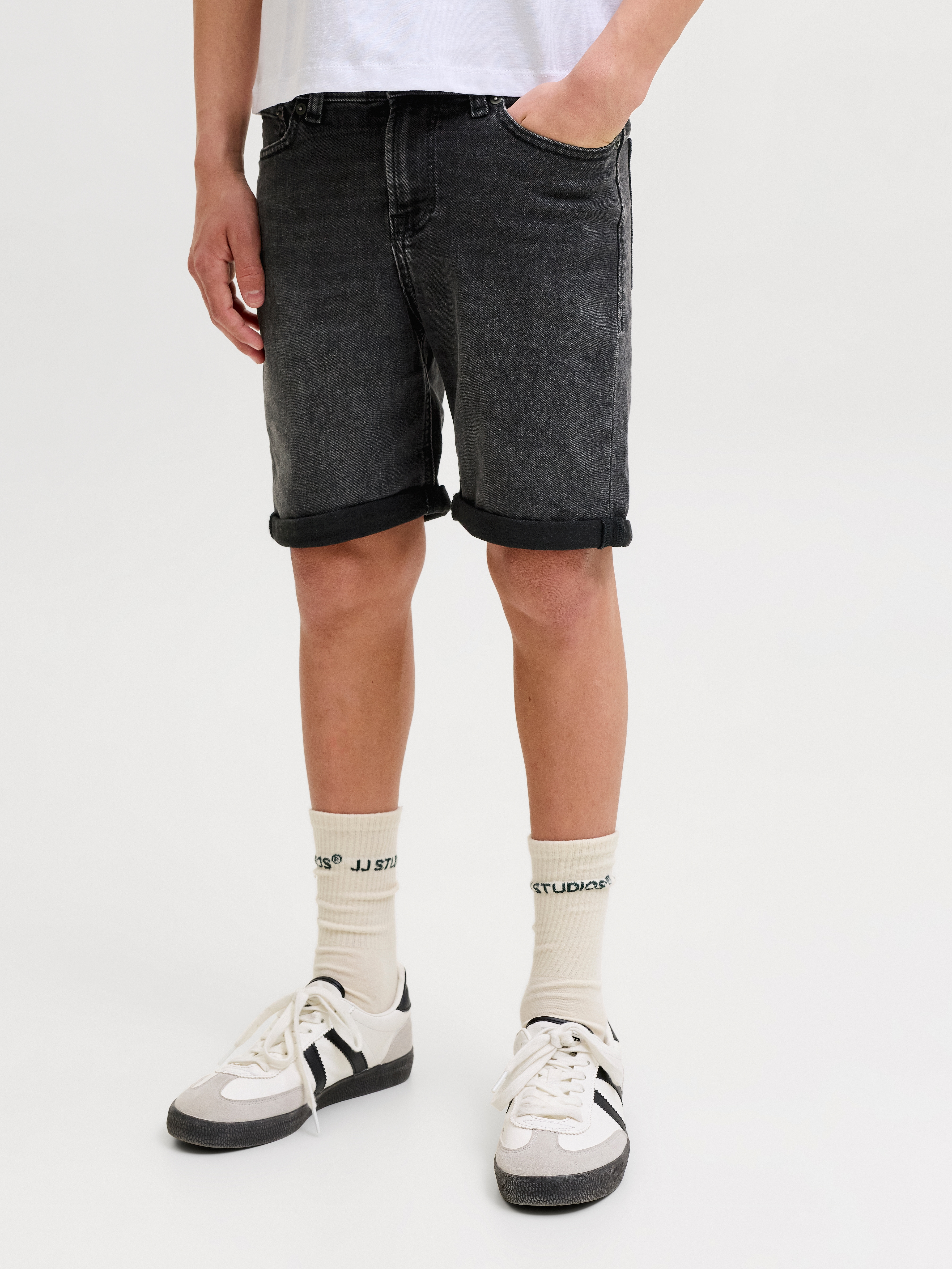 Jack & Jones Junior Shorts "Jjirick Bequem Mit Mittlerer Taille Für Jungen" Unifarben, Modisch, Regular Fit, Web