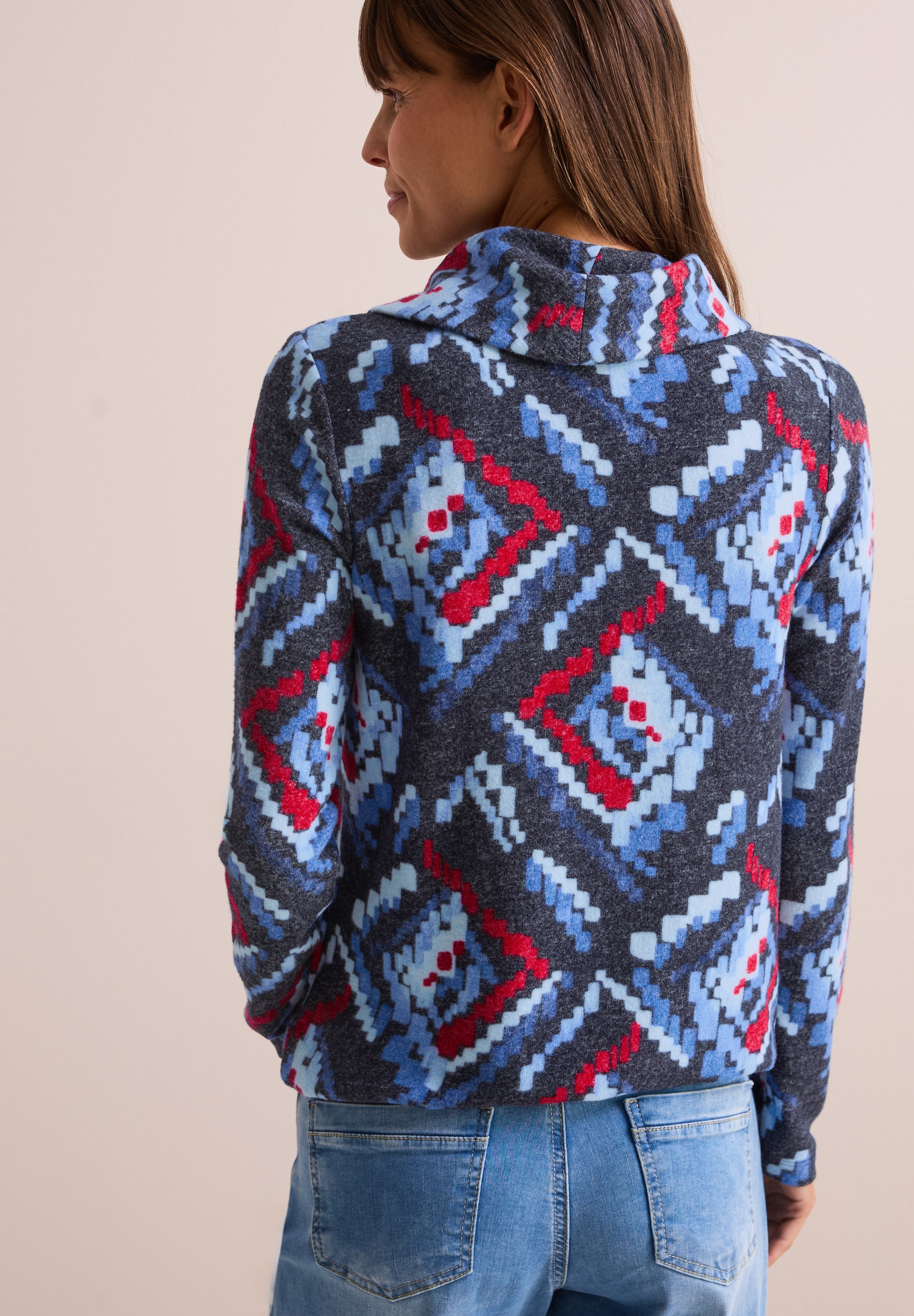Cecil Langarmshirt, mit Elastiksaum