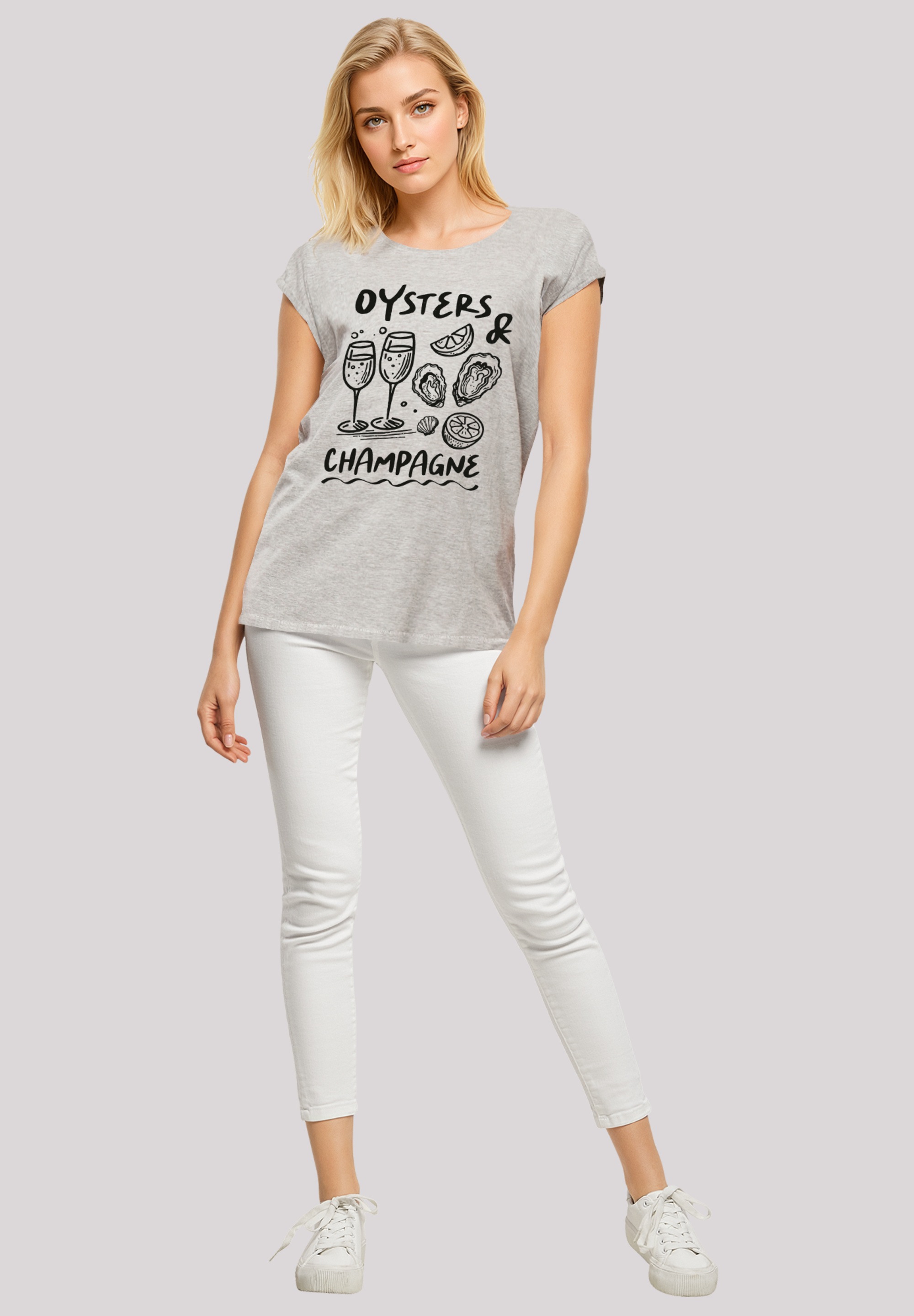 F4NT4STIC T-Shirt »Oysters And Champagne Summer«, Premium Qualität