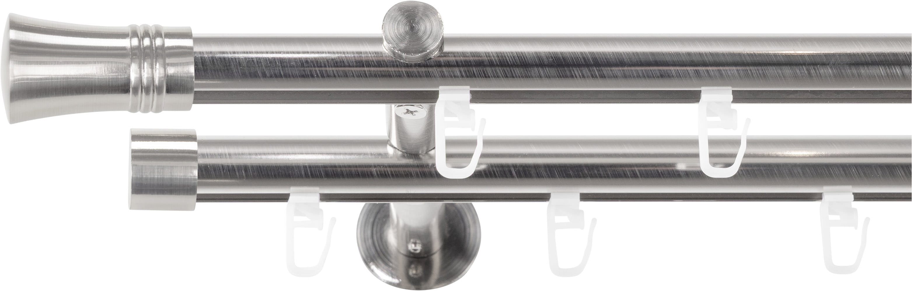 SN DECO GROUP Gardinenstange Ø 19 mm 2 läufig-läufig Fixmaß;kürzbar