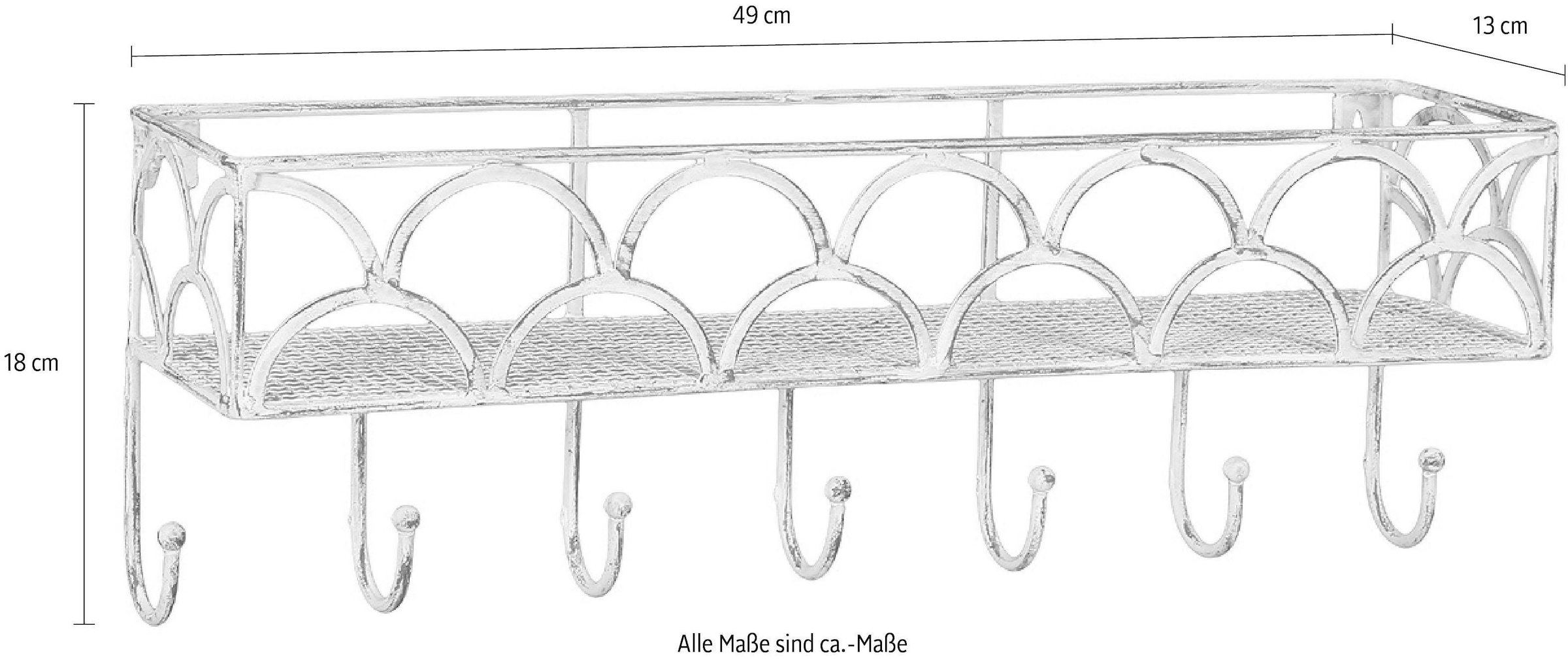 Home affaire Garderobenleiste, mit 7 Haken 49cm