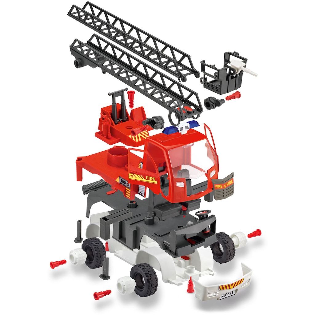 Revell® Modellbausatz »Revell First Construction, Feuerwehr-Leiterwagen«, 1:20, Made in Europe