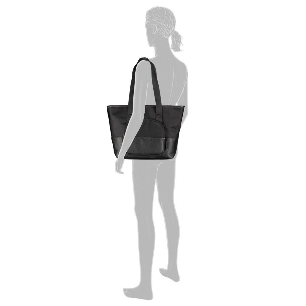 Thumbnail - TOM TAILOR Shopper "Viene" fein genarbtes Lederimitat trifft auf leichtes Nylon mit feinem Logo