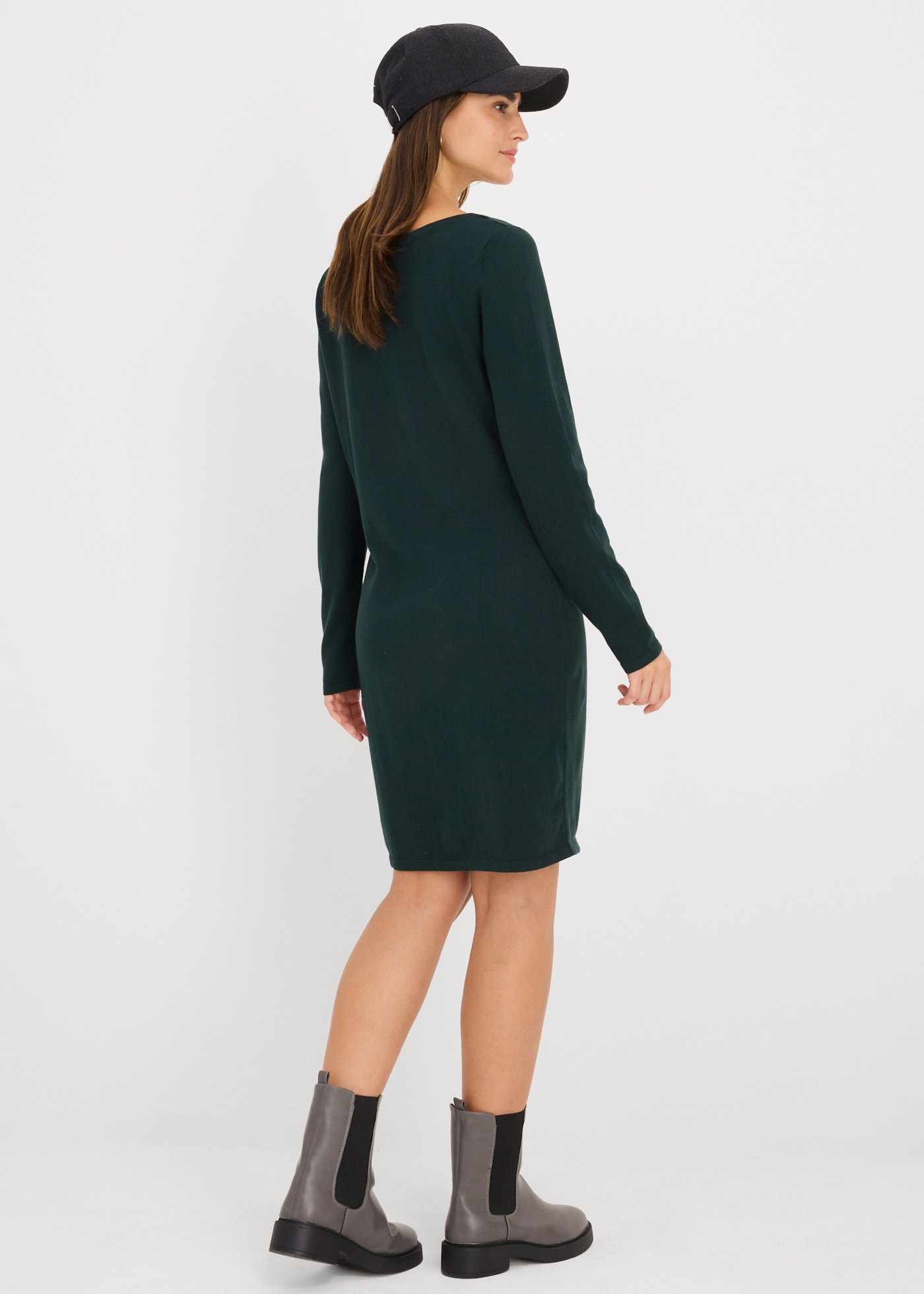 bonprix Strickkleid "Strickkleid" für den Alltag, aus Baumwolle und Polyami günstig online kaufen