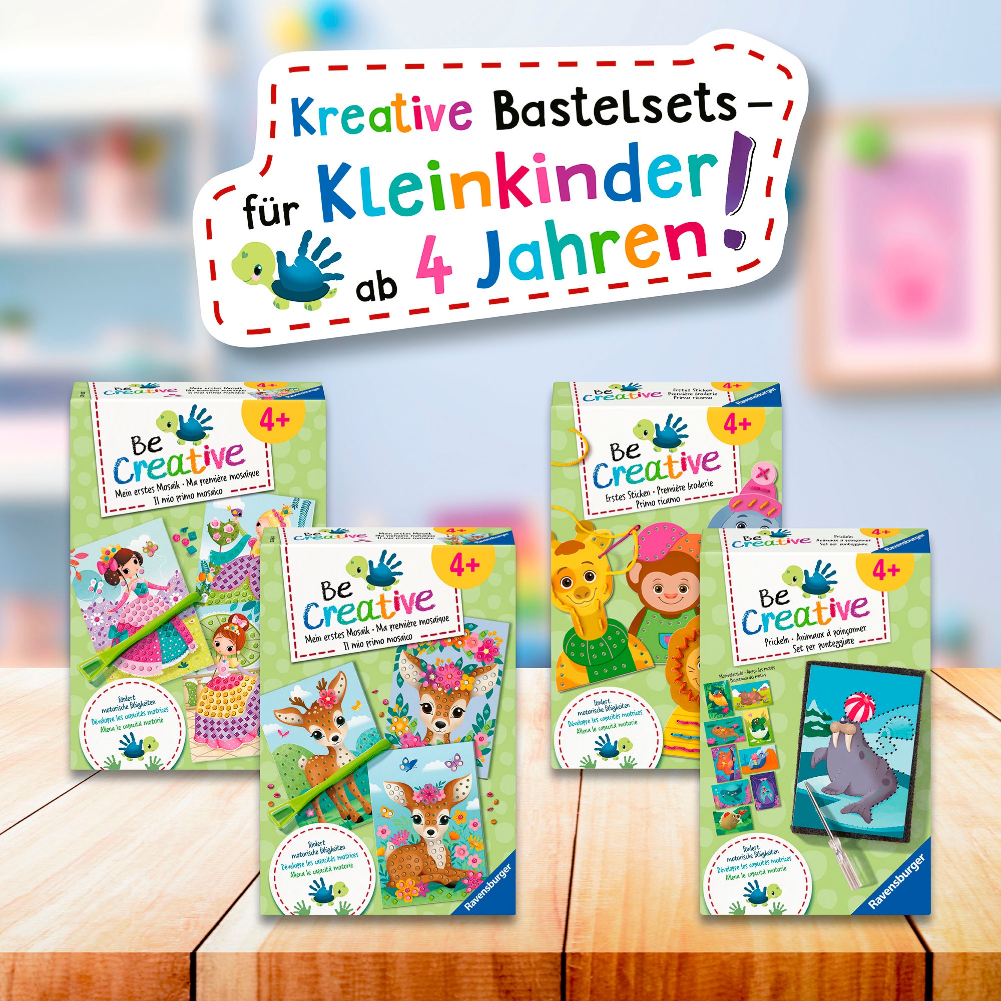 Ravensburger Kreativset »BeCreative Midi, Bastelset DIY Mosaik Mein Bambi«, Made in Europe