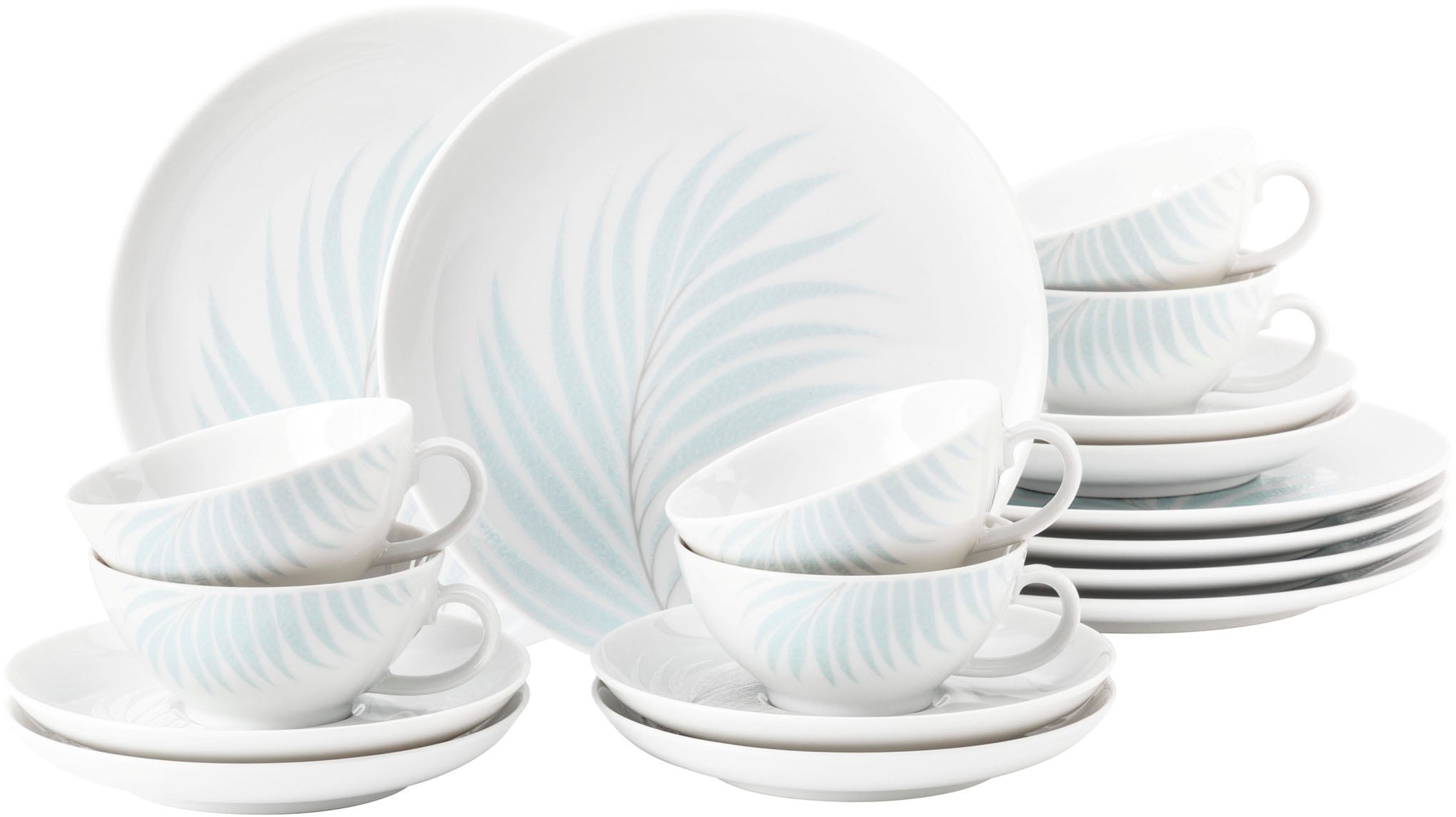 Seltmann Weiden Teeservice "Geschirr-Set, 18 Teile, Liberty Mediterranean, klein", (Set, 18 tlg., 6x Teeobertasse klein 