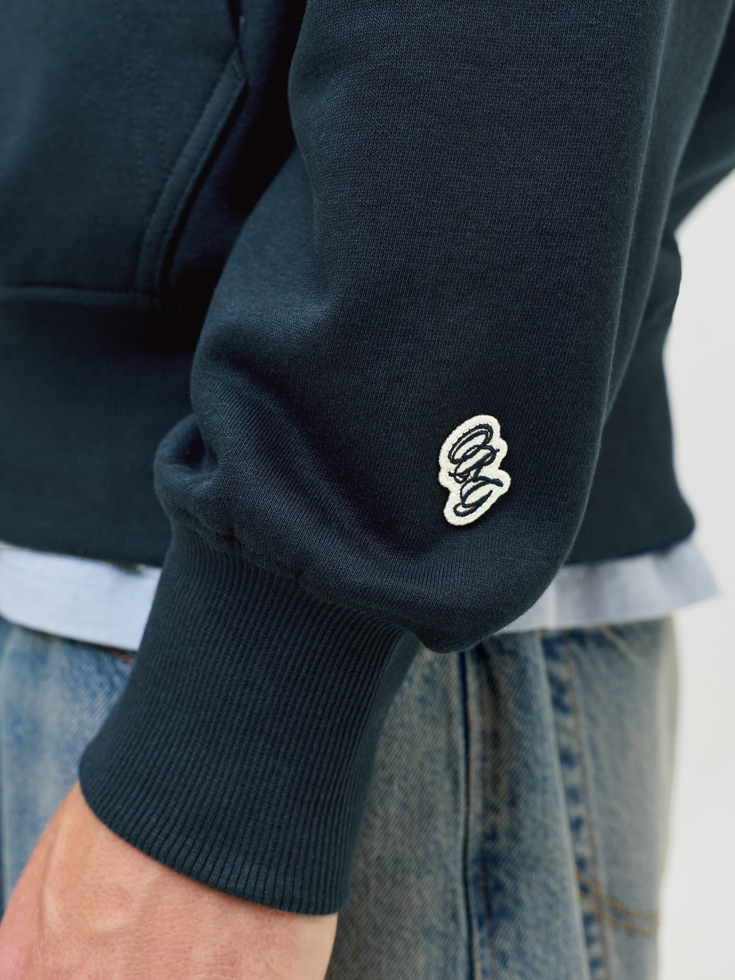 Jack & Jones Kapuzensweatshirt »JORFREDERIKSBERG MONOGRAM SWEAT HOOD SN«, Baumwollmischung, relaxed fit
