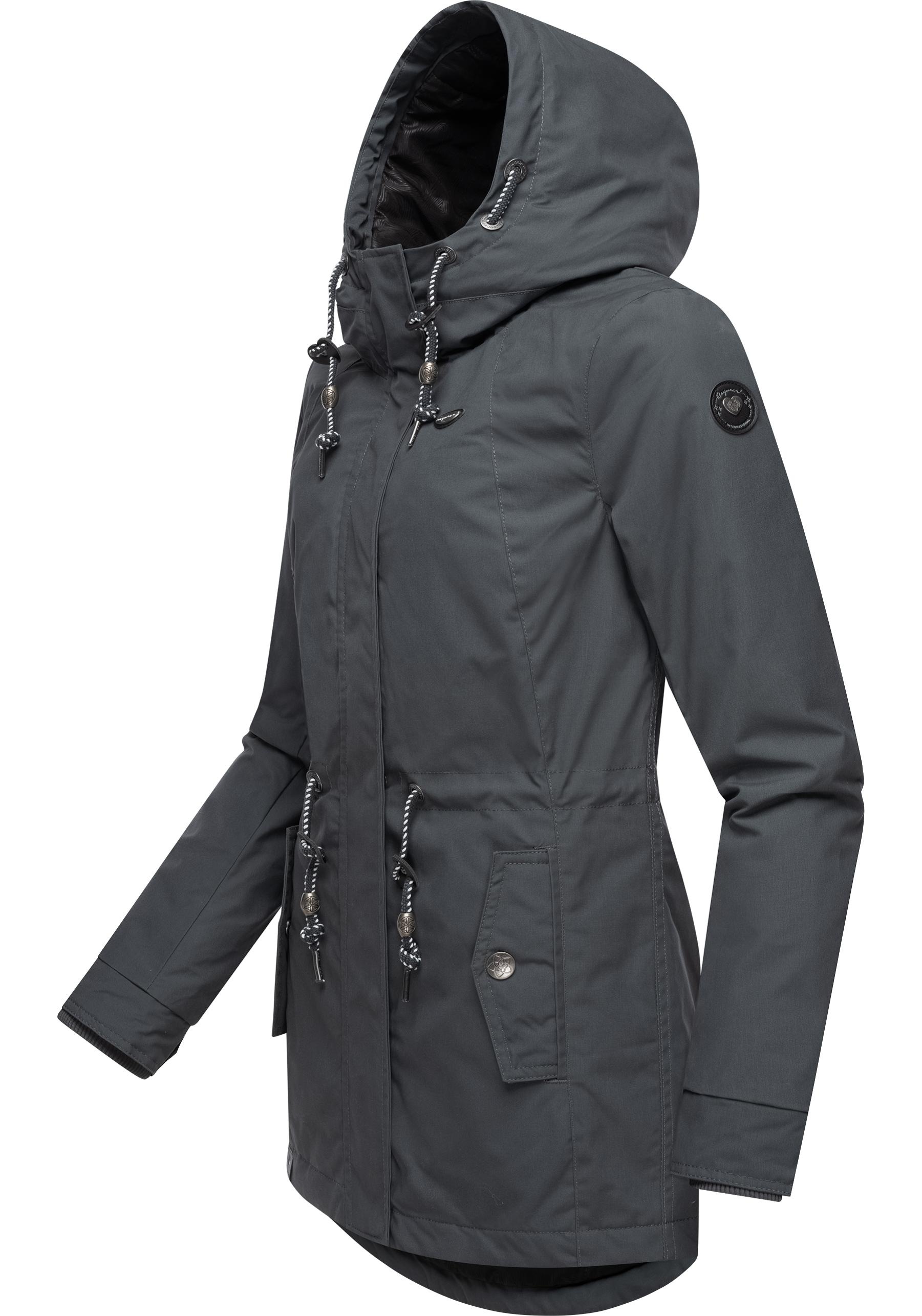 Ragwear Winterjacke »Monadis Black Label«, mit Kapuze, stylischer Winterparka für die kalte Jahreszeit