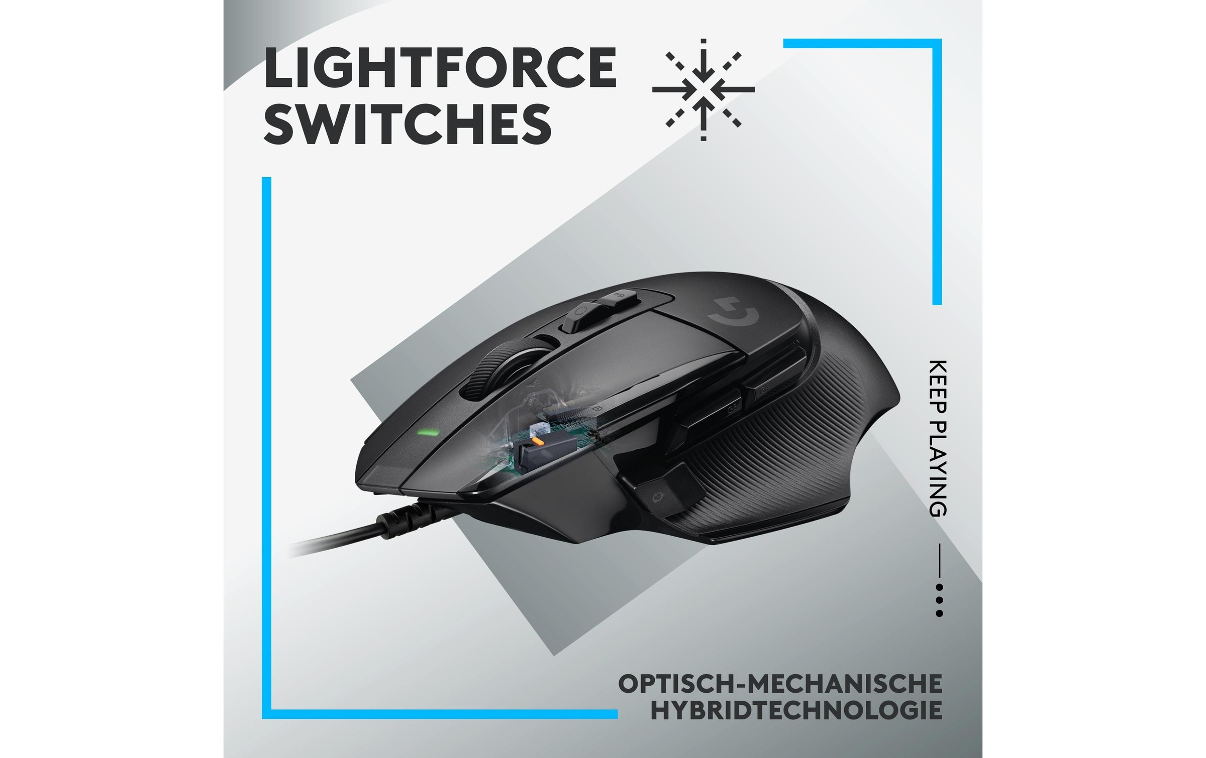 Logitech Gaming-Maus »G502 X Schwarz« kabelgebunden