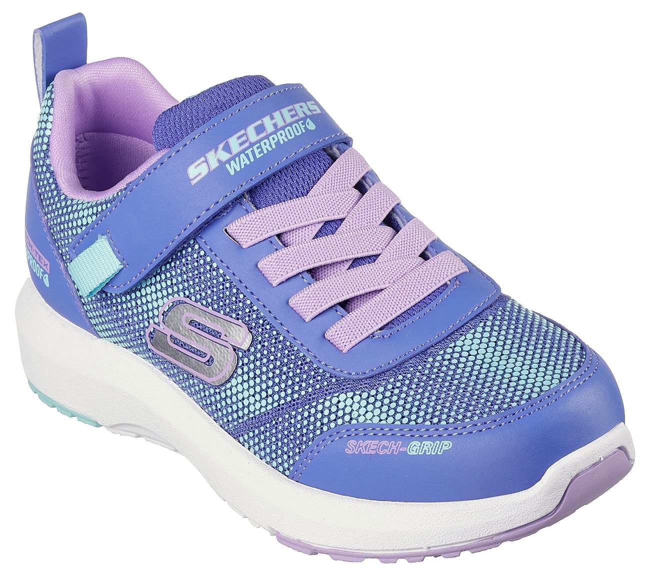 Skechers Sneaker »DYNAMIC TREAD«, Freizeitschuh, Klettschuh mit glänzendem Textileinsatz