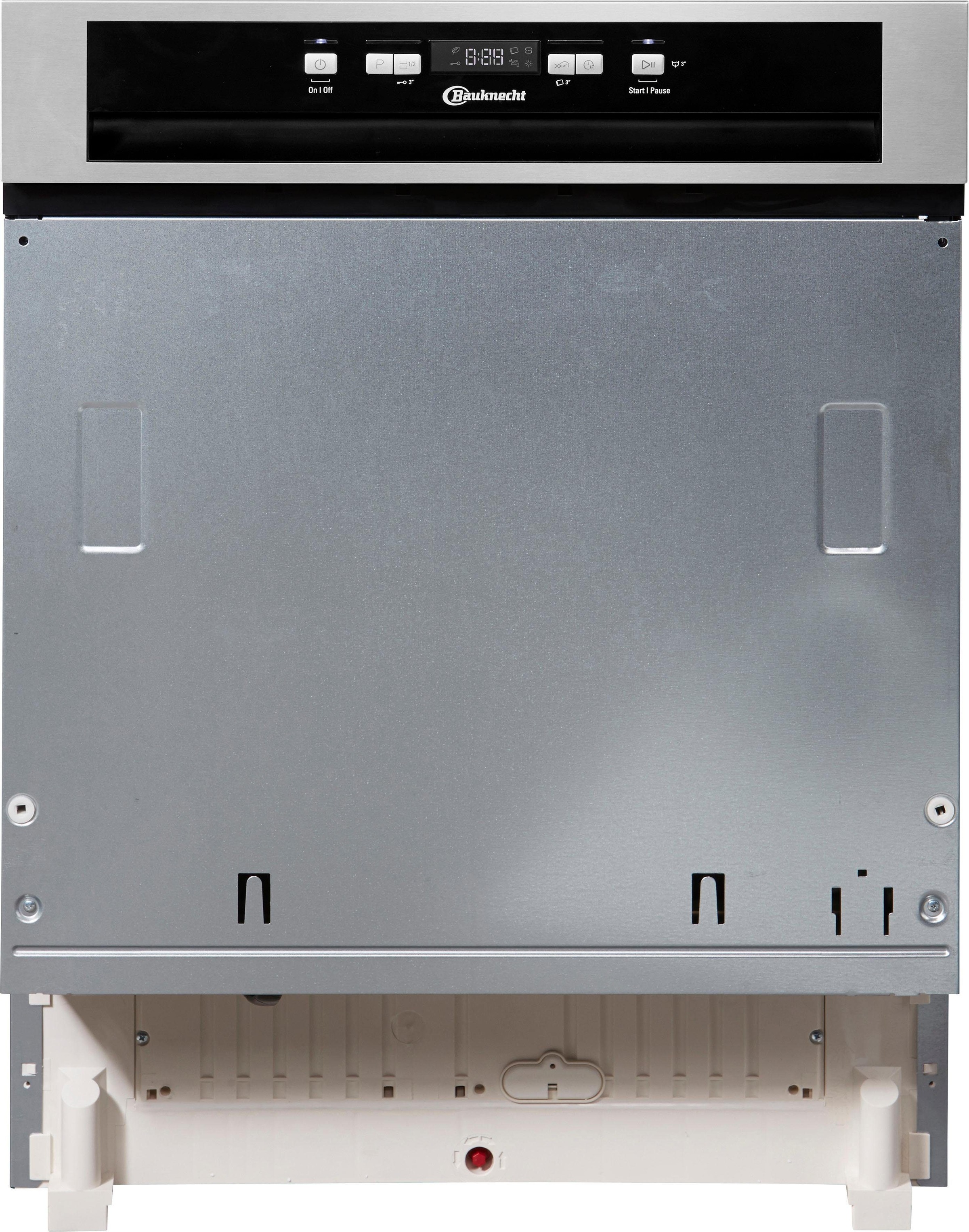 BAUKNECHT teilintegrierbarer Geschirrspüler "OBB ECOSTAR 8460 (2)" 14 Maßgedecke ActiveDry – automatische Türöffnung für perfekt getrocknetes Geschirr