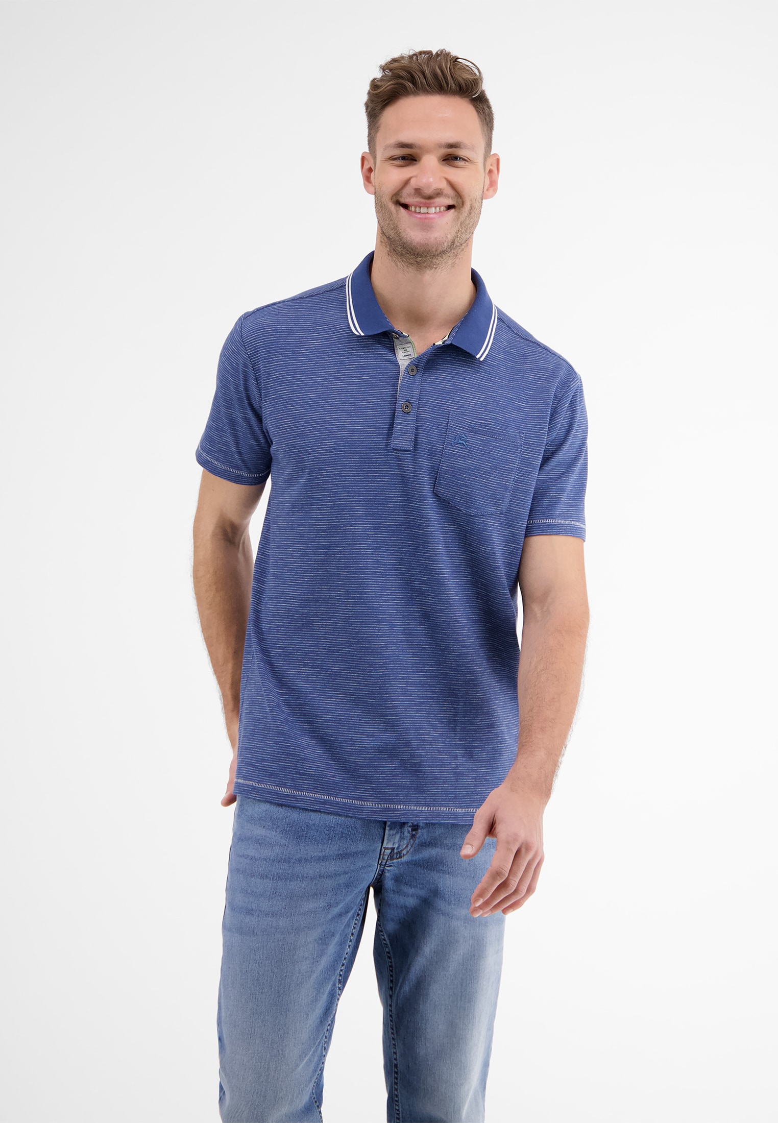 LERROS Poloshirt »LERROS Poloshirt mit Finelinerstreifen«