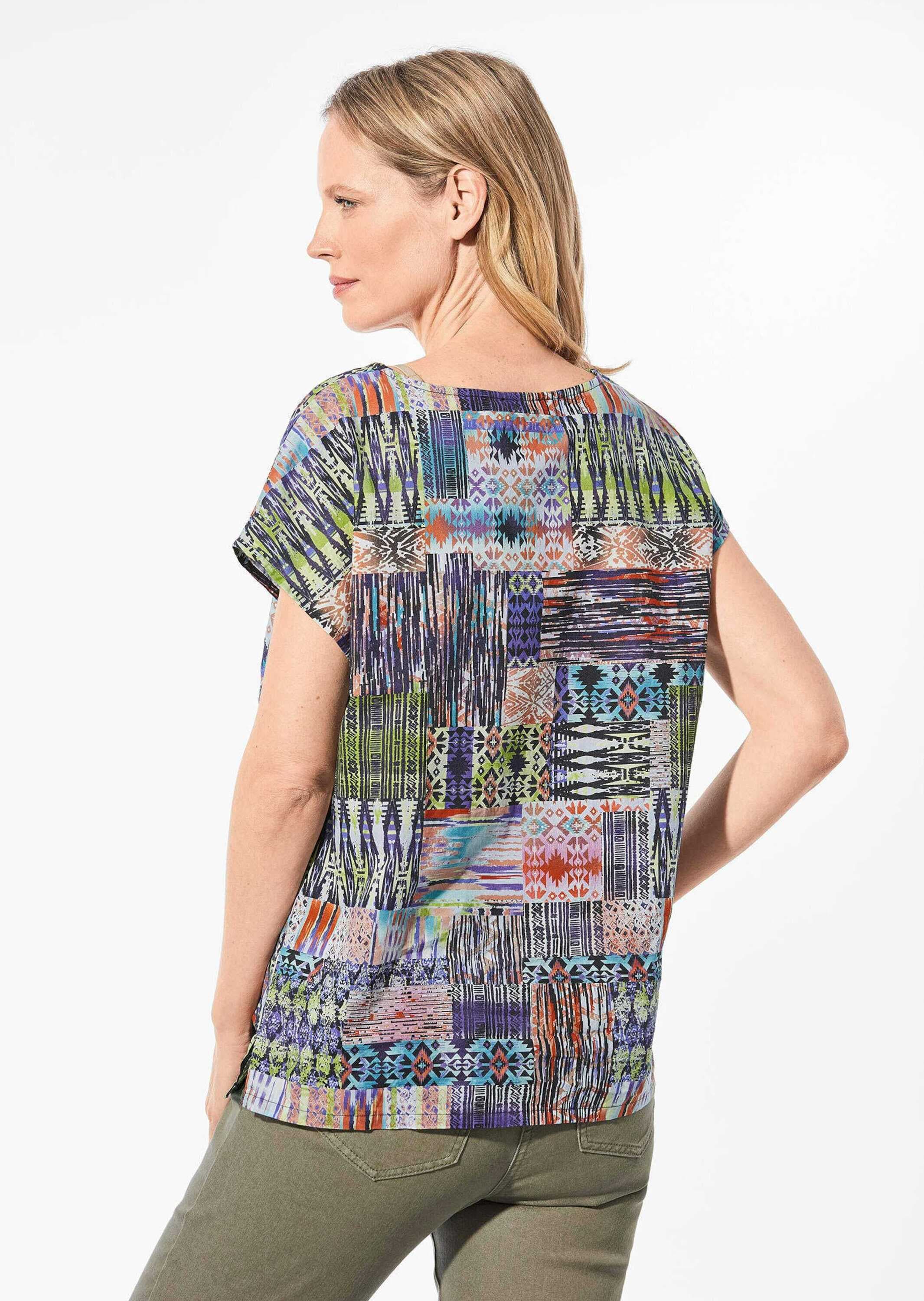 GOLDNER Druckbluse »Bluse Ultraleichte Druckbluse aus reiner Baumwolle«