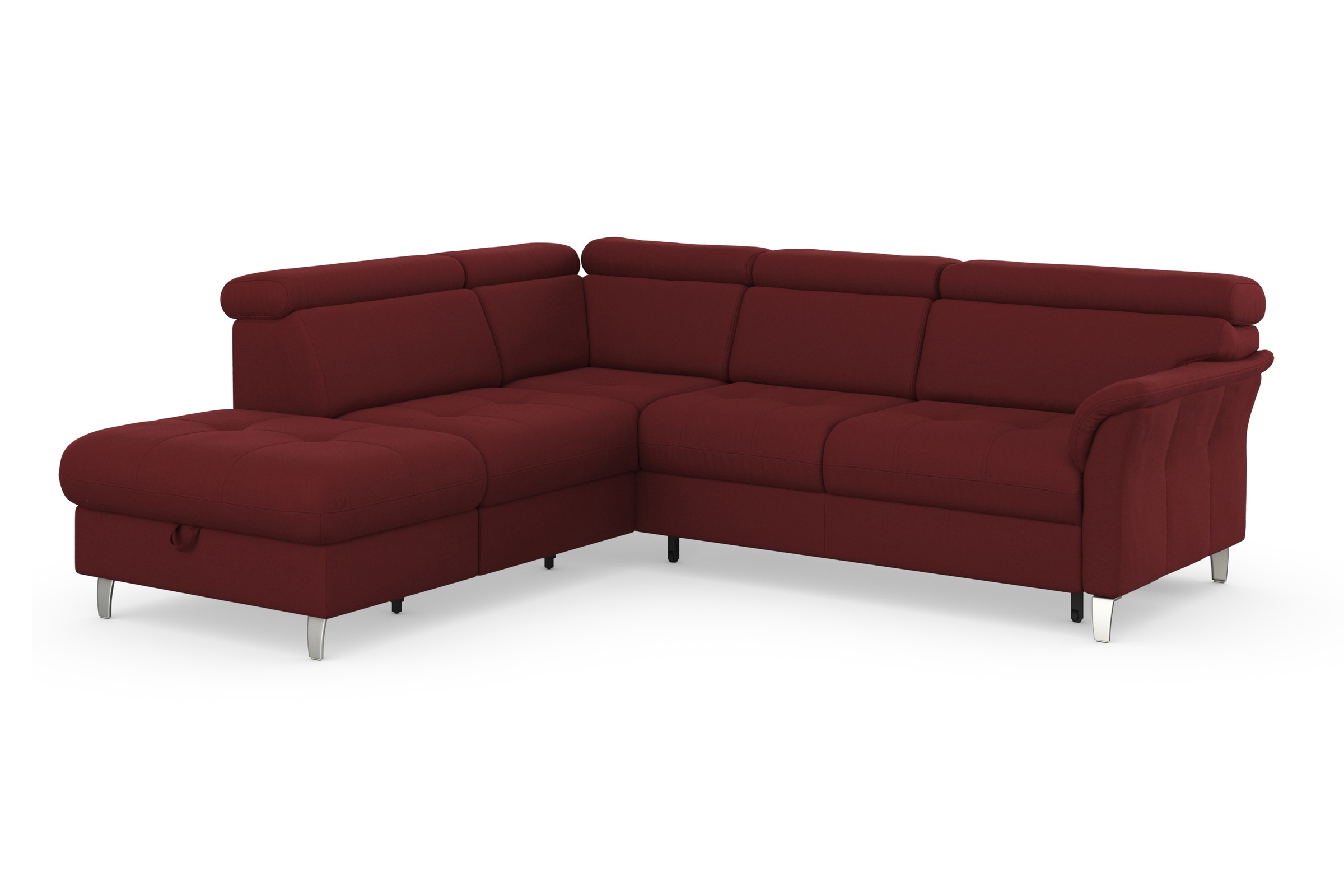 Thumbnail - sit&more Ecksofa "Marano L-Form" inklusive Kopfteilverstellung, wahlweise mit Bettfunktion, Bettkasten