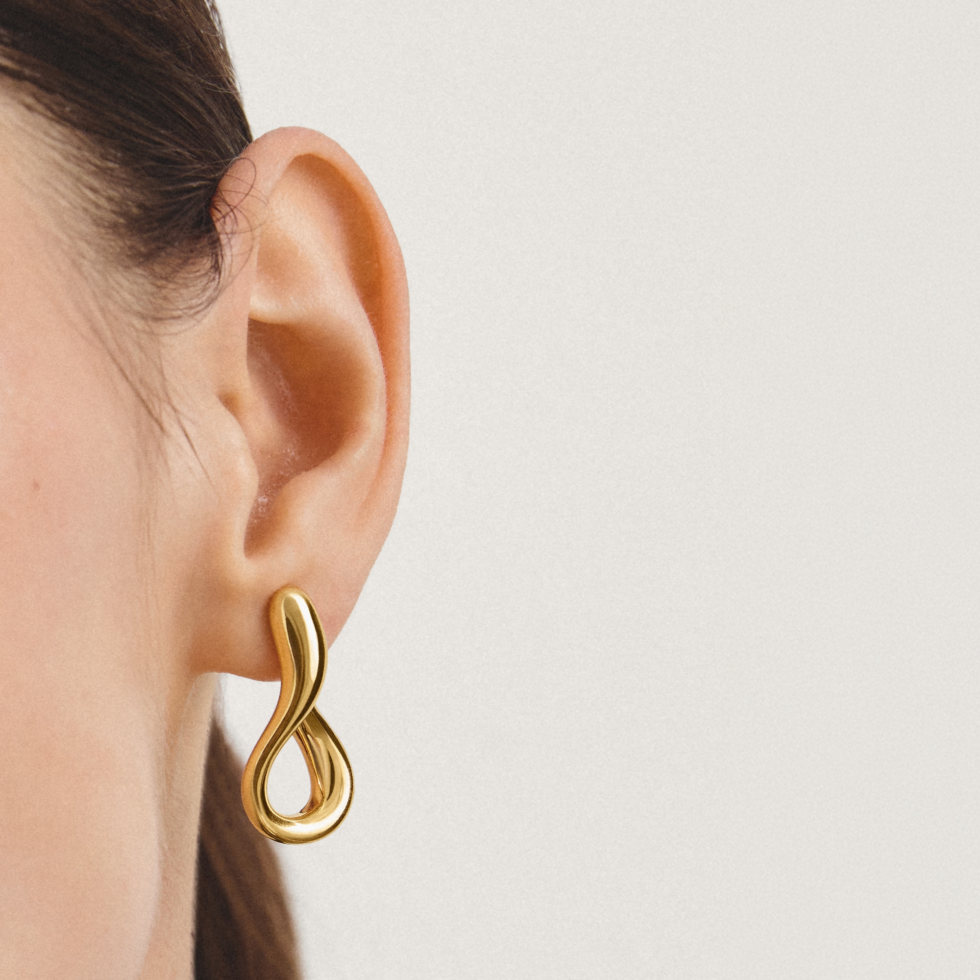 THOMAS SABO Paar Creolen »Verdrehte Creolen gelbgoldfarben«