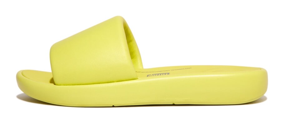 Fitflop Pantolette »IQUSHION D-LUXE PADDED LEATHER SLIDES«, Sommerschuh, Schlappen mit breiter Bandage