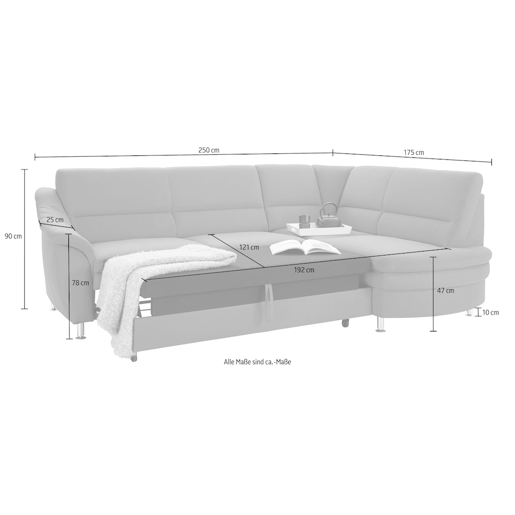 sit&more Ecksofa »Cardoso L-Form«