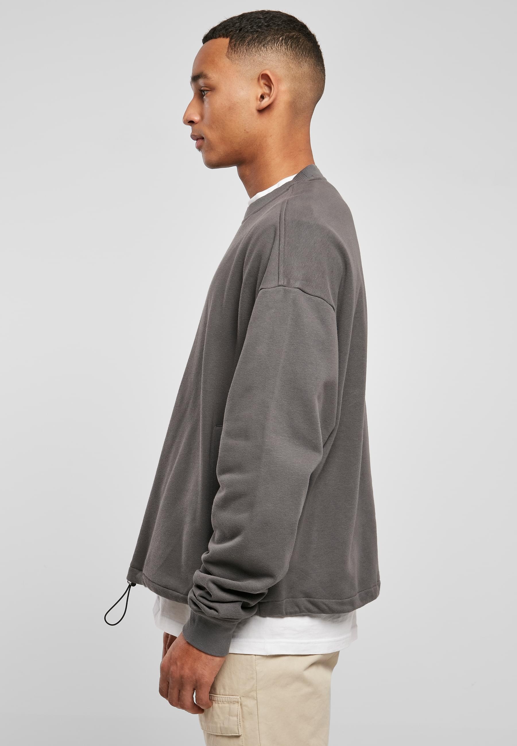 URBAN CLASSICS Rundhalspullover »Urban Classics Herren Sport Crew«, (1 tlg.)