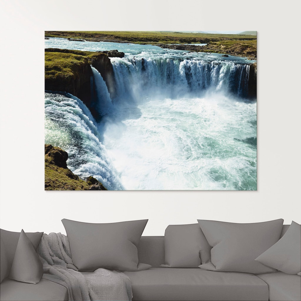 Artland Glasbild »Godafoss«, Europa, (1 St.)