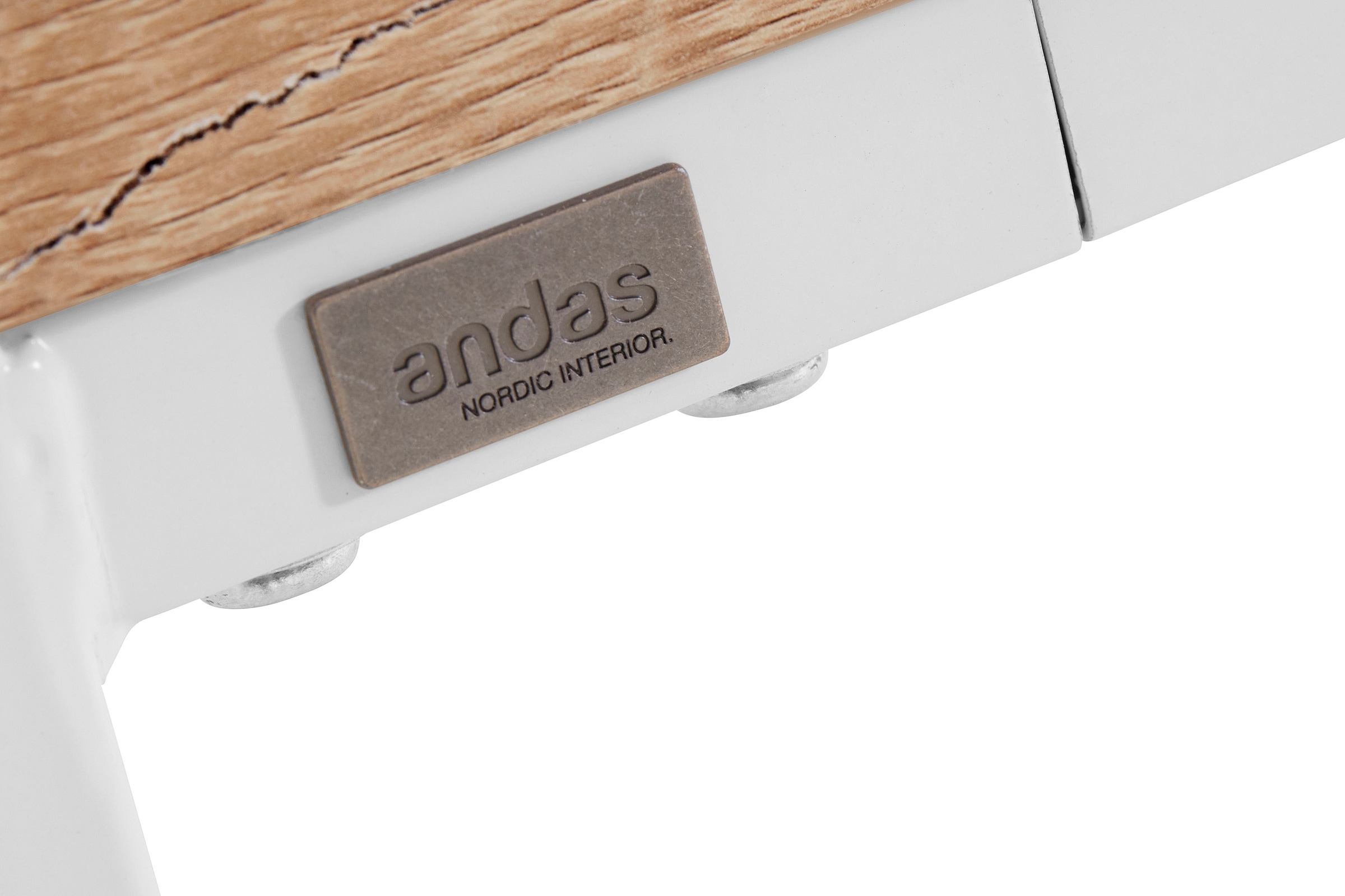 andas Esstisch »Hulsig«, (1 St.), mit Tischplatte in einer Holzoptik und fühlbare Struktur, Höhe 76 cm