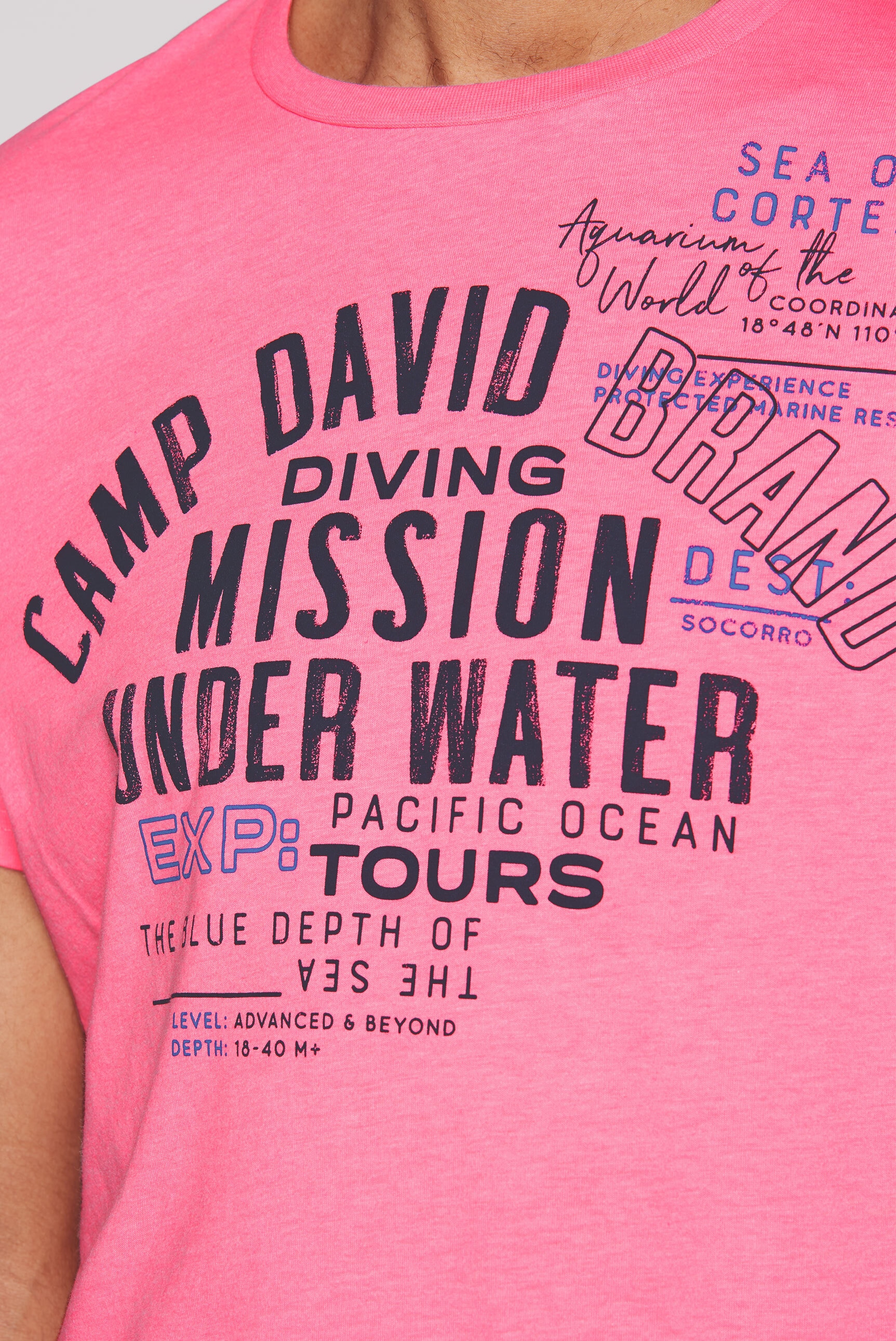 CAMP DAVID Rundhalsshirt, mit Baumwolle
