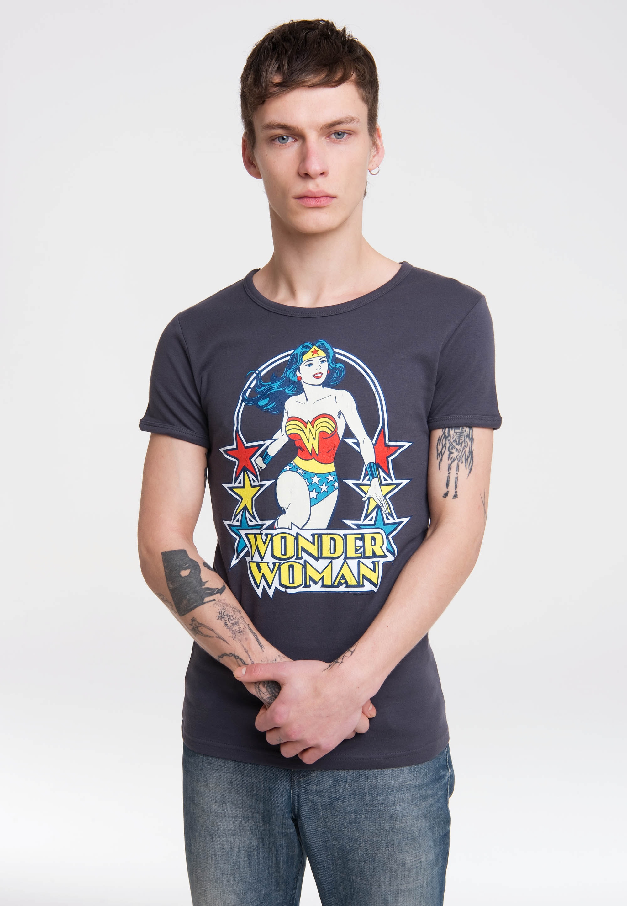 LOGOSHIRT T-Shirt »Wonder Woman«, mit rundem Ausschnitt ▷ für | BAUR