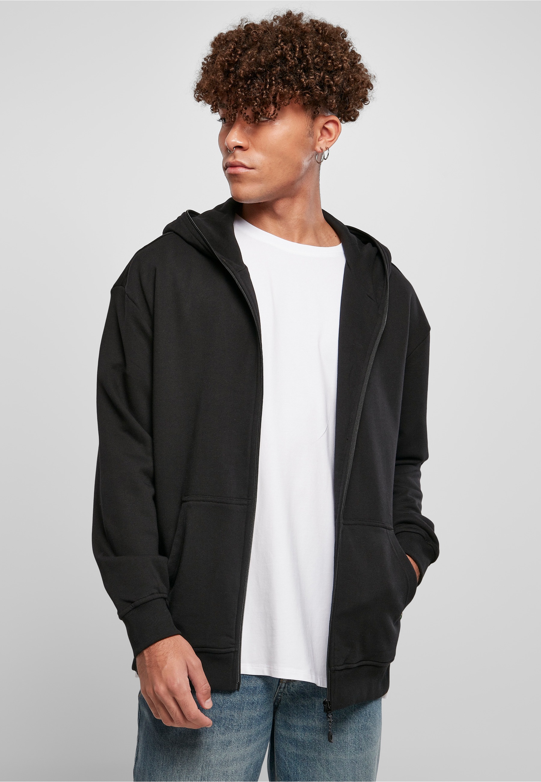 URBAN CLASSICS Kapuzenpullover »Urban Classics Herren Organic Full Zip Hoodie« 1 Stk.