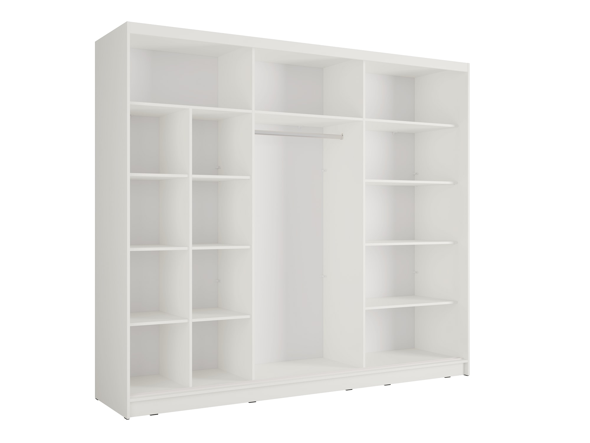 Home affaire Kleiderschrank »VILLEFRANCHE modern mit viel Stauraum, Fächer & Kleiderstange, Spiegel« Garderobe in 3 Breiten (155, 205, 248 cm), erhältlich in 3 Farben