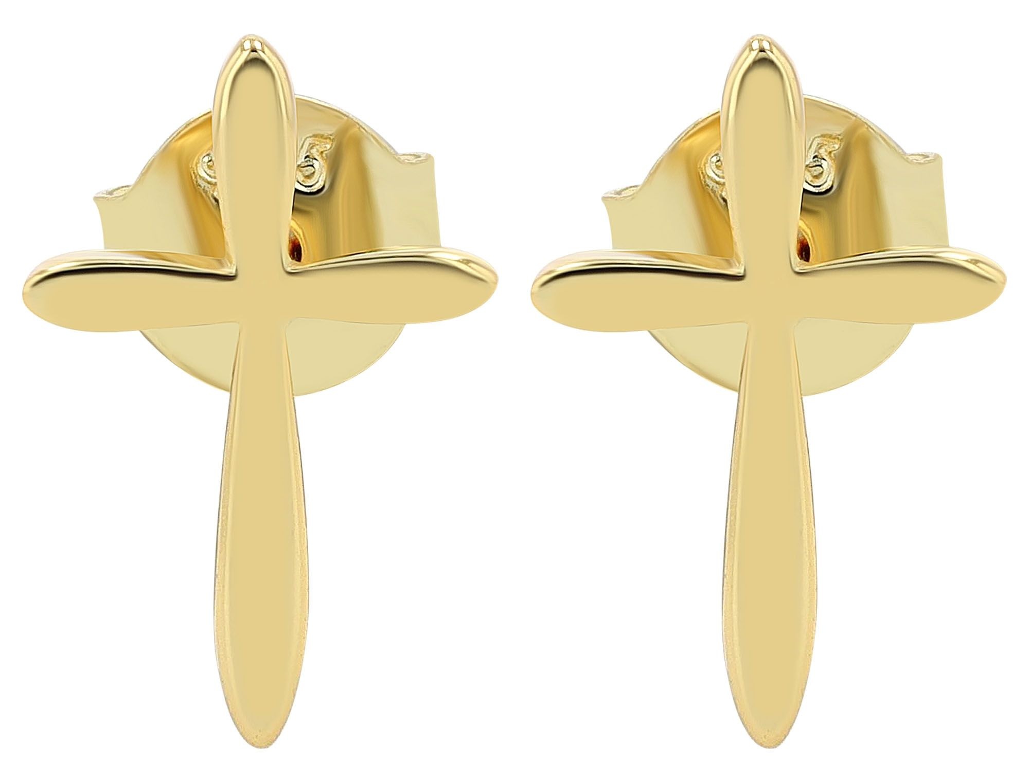 Adelia´s Paar Ohrhänger "Damen Ohrringe – Ohrstecker Kreuz aus 925 Silber" günstig online kaufen