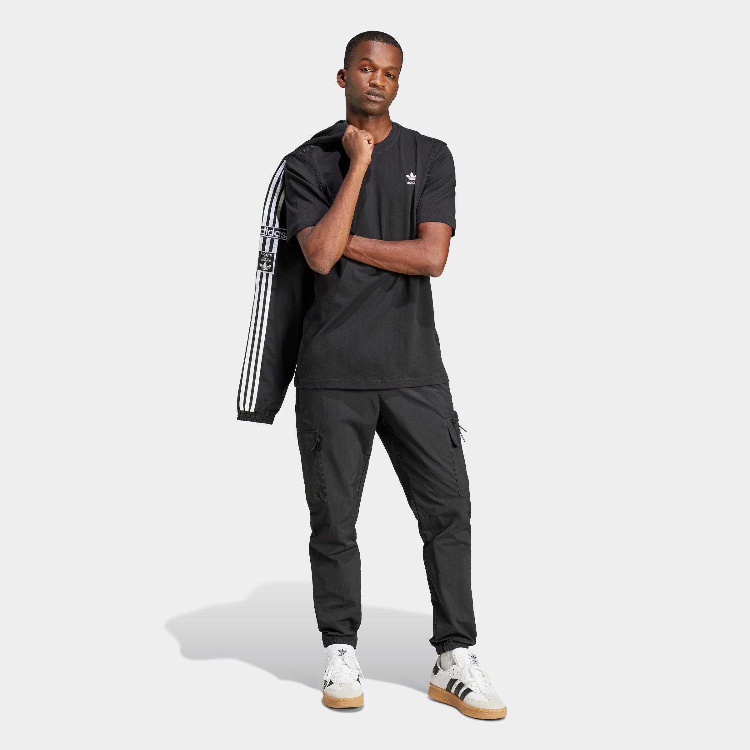 adidas Originals T-Shirt »TREFOIL ESS TEE«, drei Streifen Essentials Shirt mit Trefoil Logo