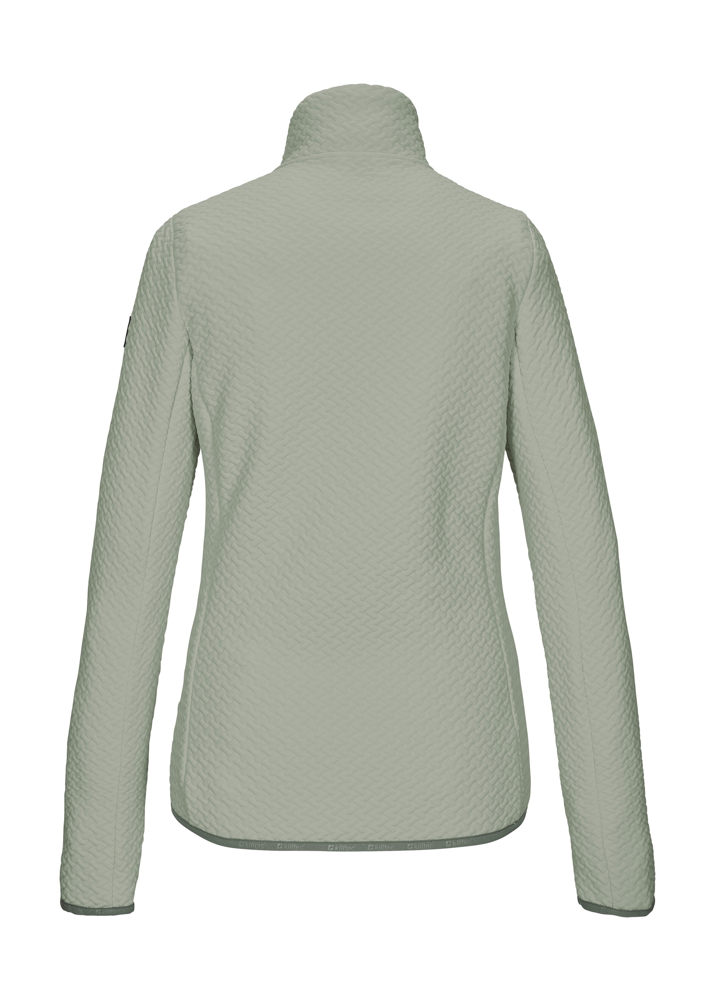 Killtec Strickjacke »KOS 79 WMN FLX JCKT« Powerstretchjacke mit Flechtmuster, 2-Wege-Stretch, Kinnschutz