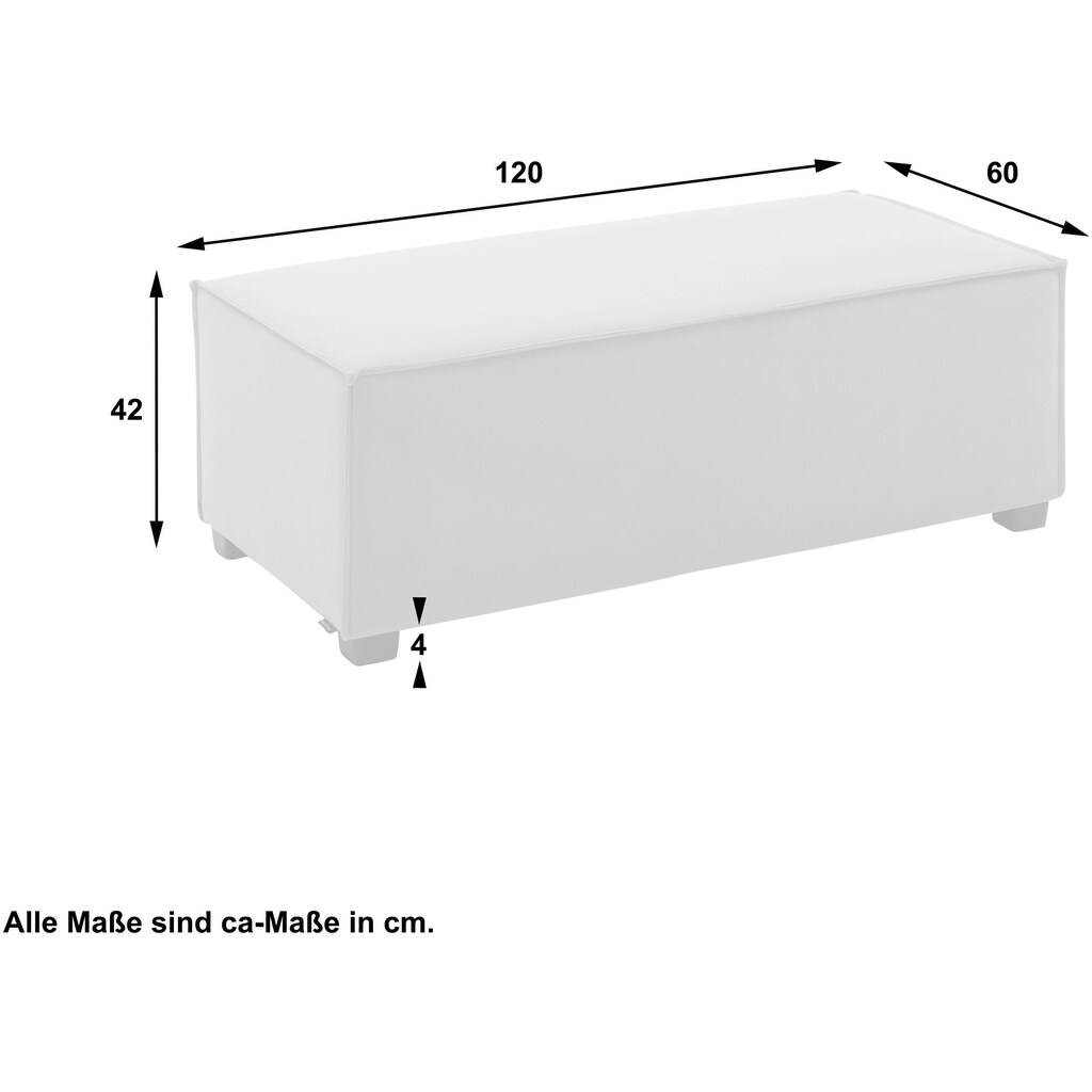 Max Winzer® Sofaelement »MOVE«, Einzelelement 120/60/42 cm, individuell kombinierbar